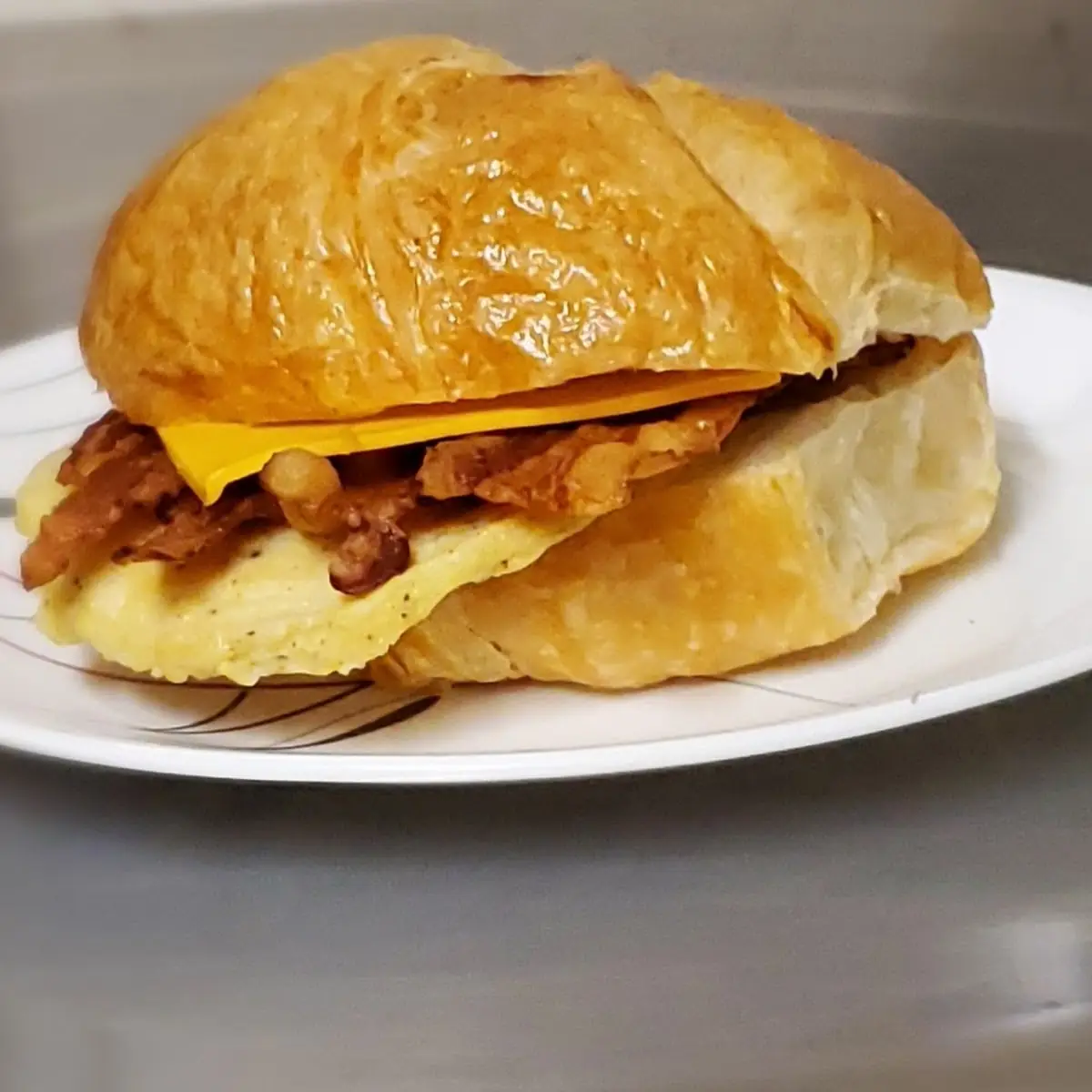 Meat Egg and Cheese Croissant