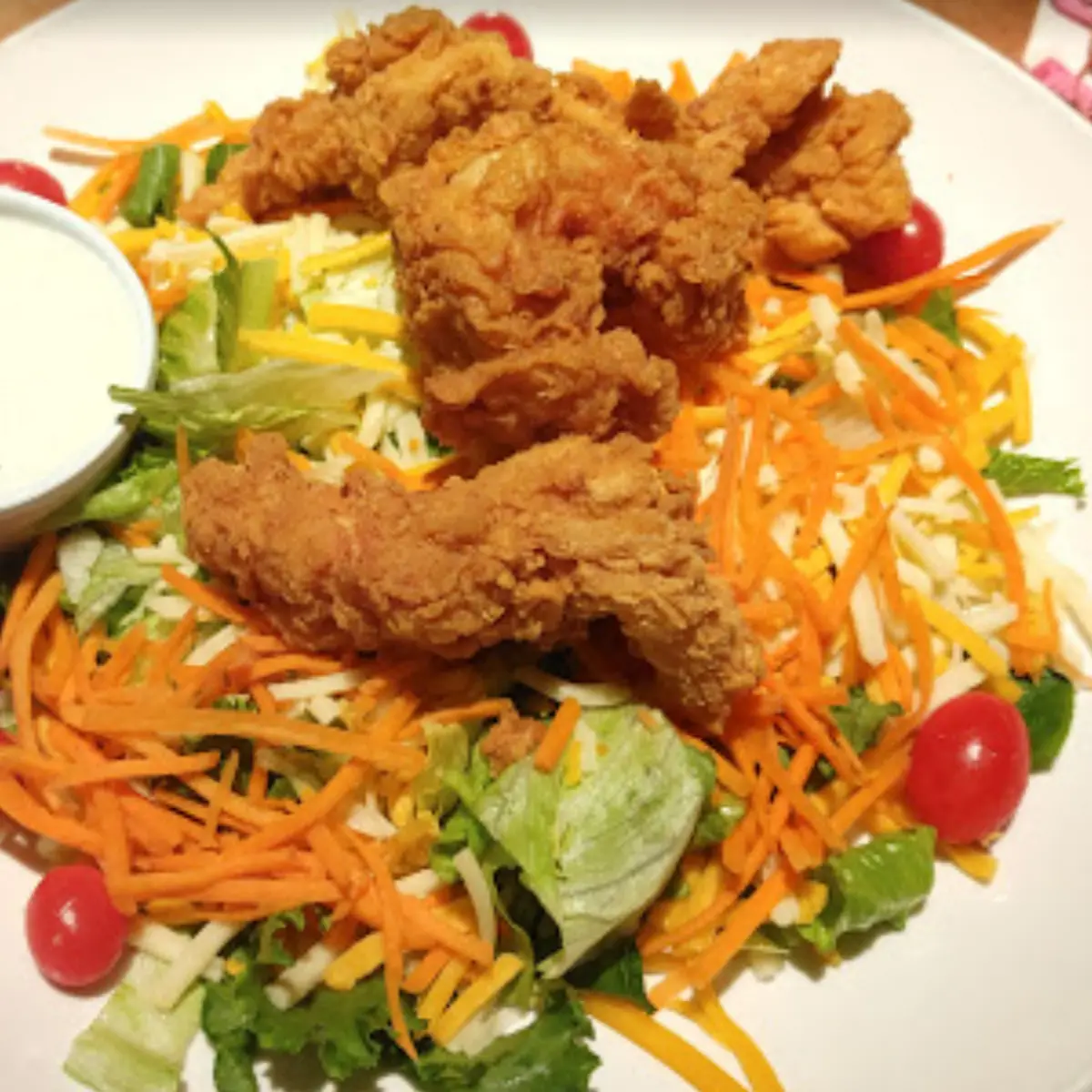 Crispy Chicken Tender Salad