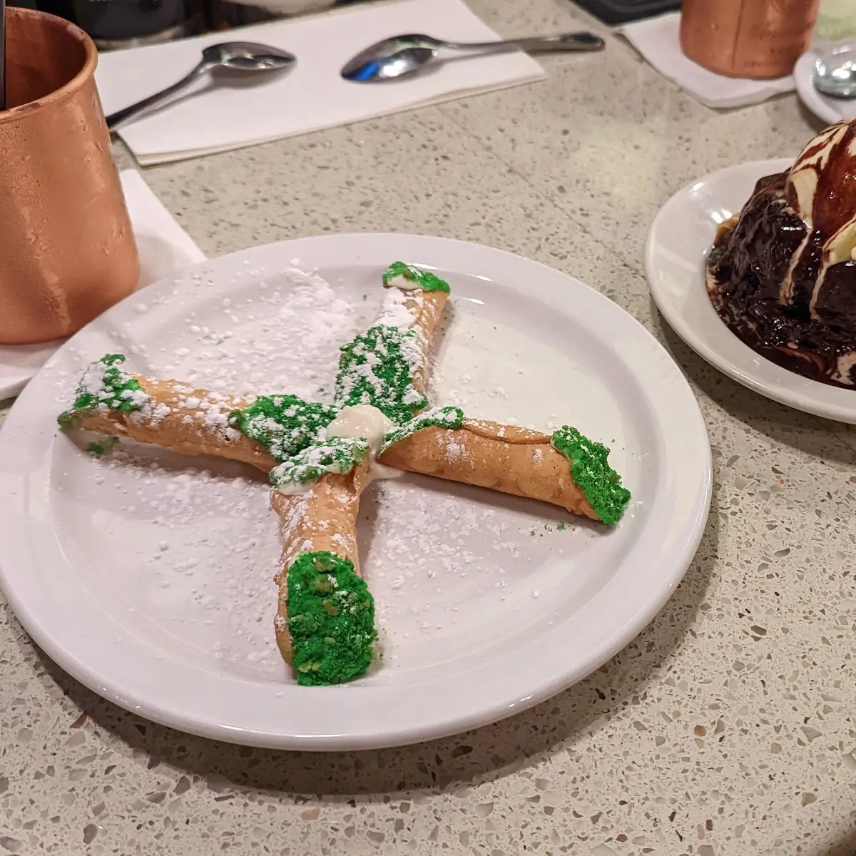 Cannoli and Lava Cake