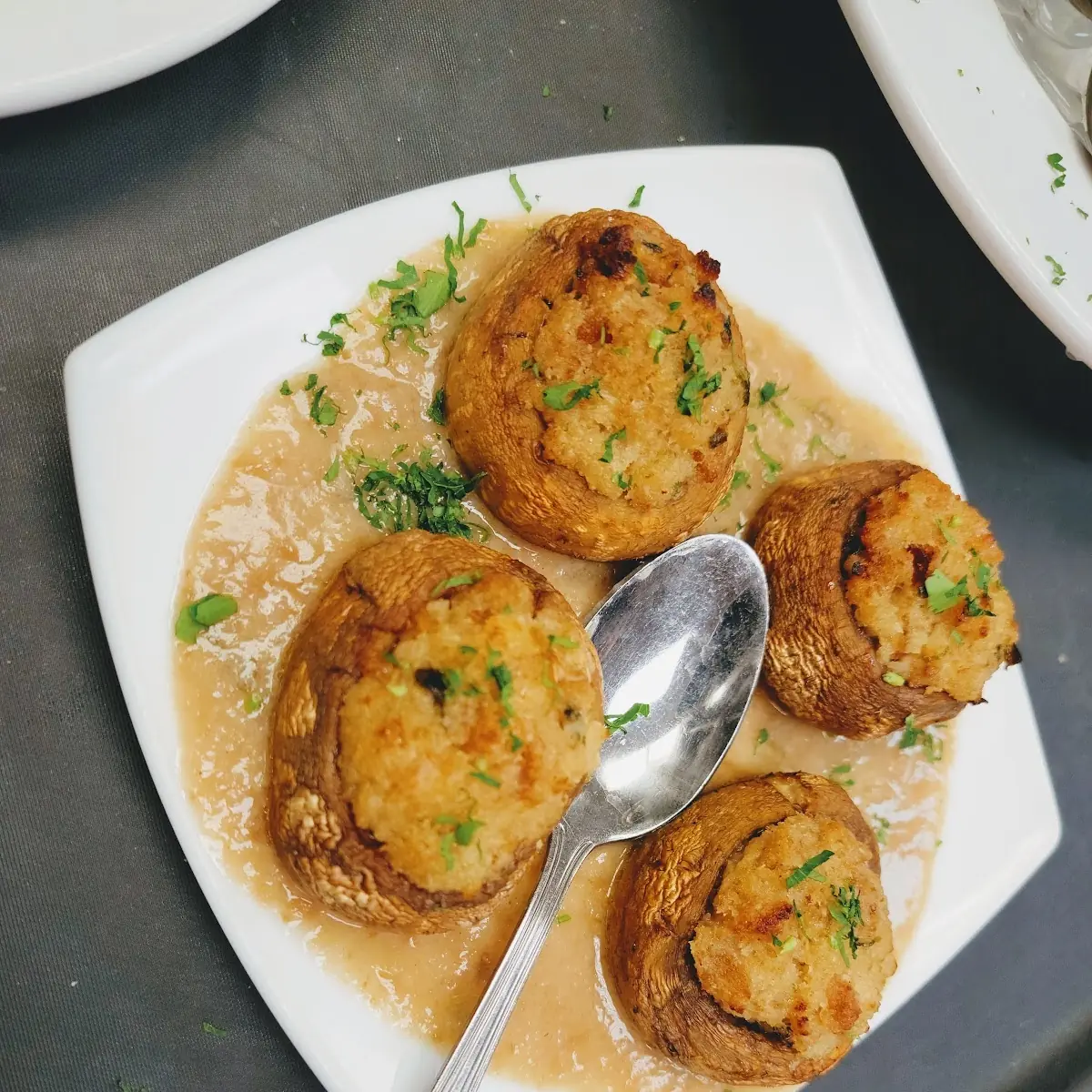 Stuffed Mushrooms Plate