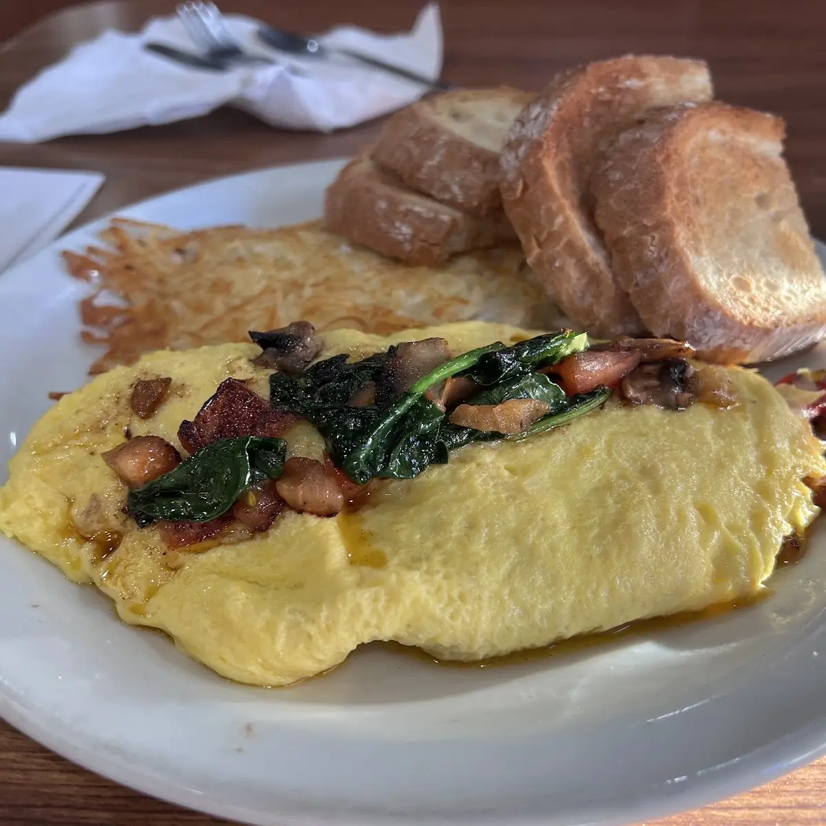 Loaded Veggie Omelette
