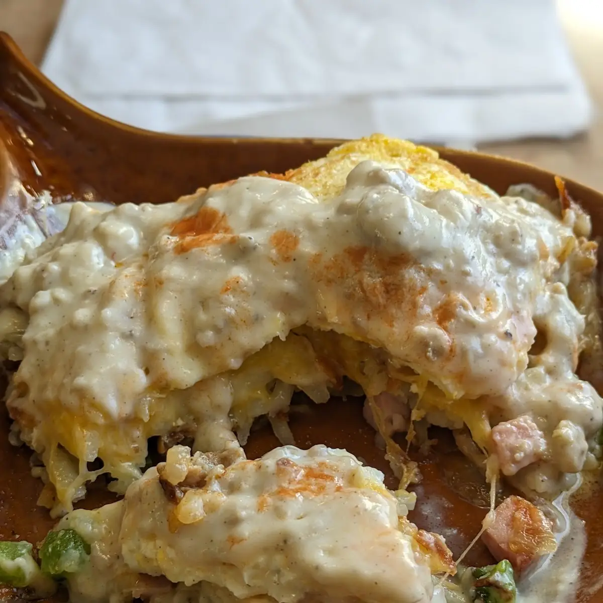 Smothered Chicken Omelet