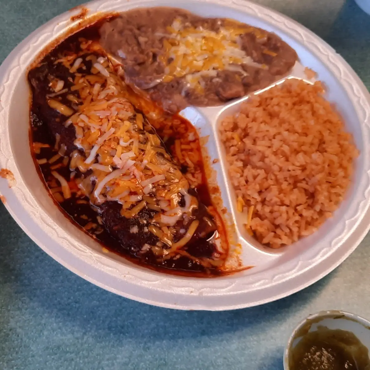 Enchilada with Beef Taco