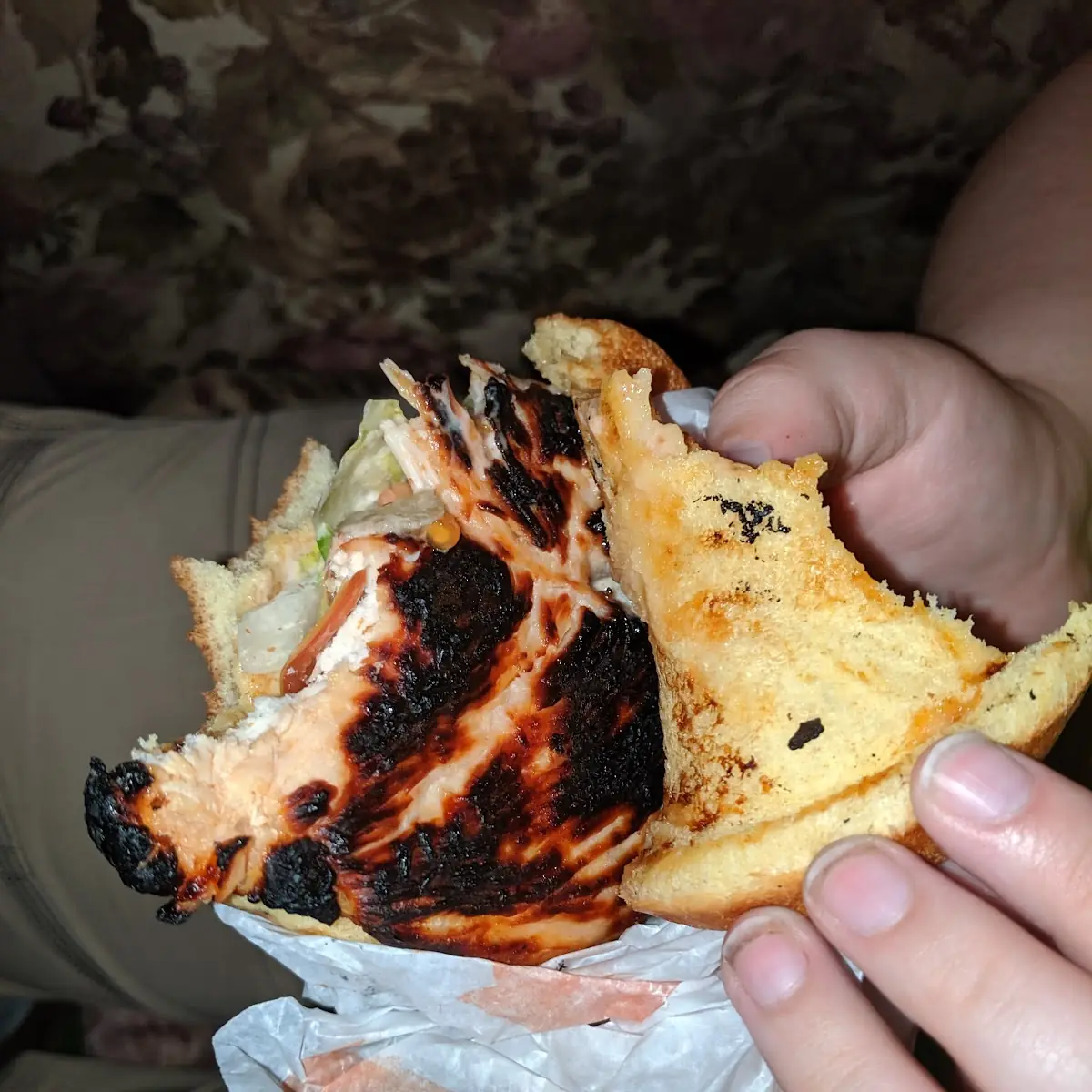 Burnt Chicken Sandwich