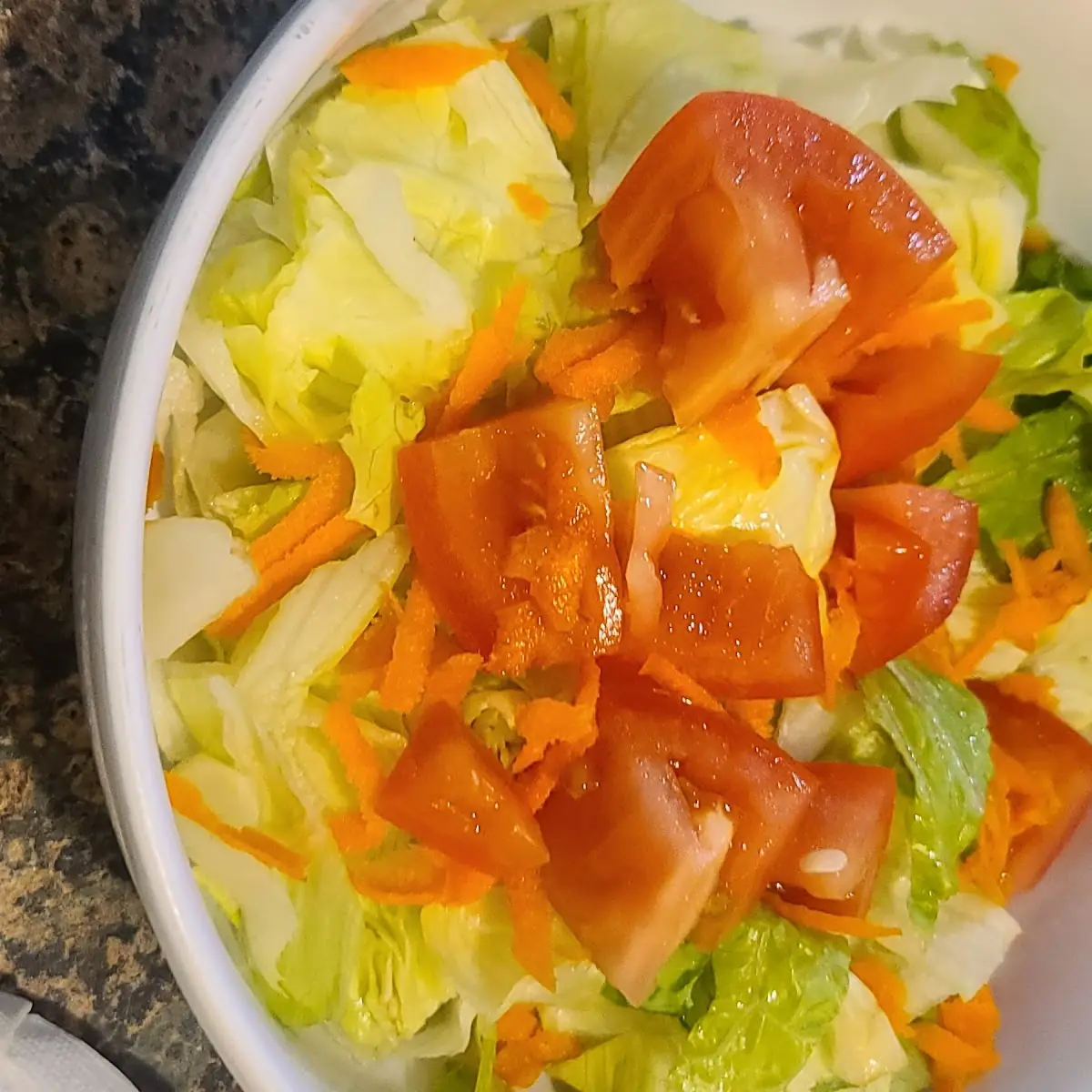 One Cheese Slice & Medium House Salad