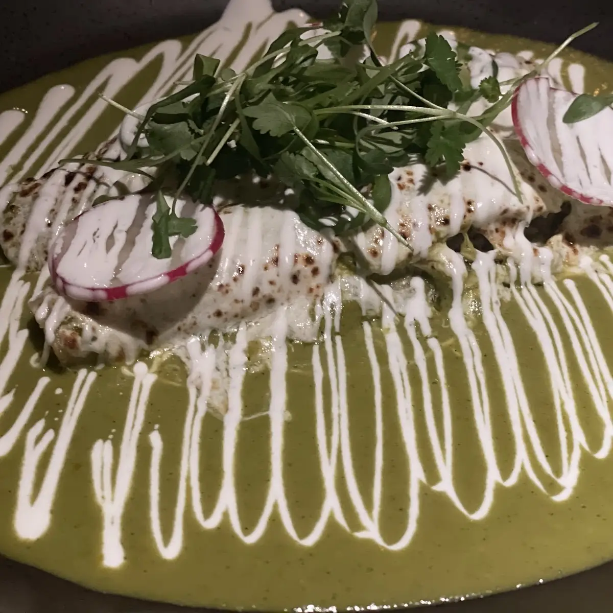 Duck Enchiladas Verdes