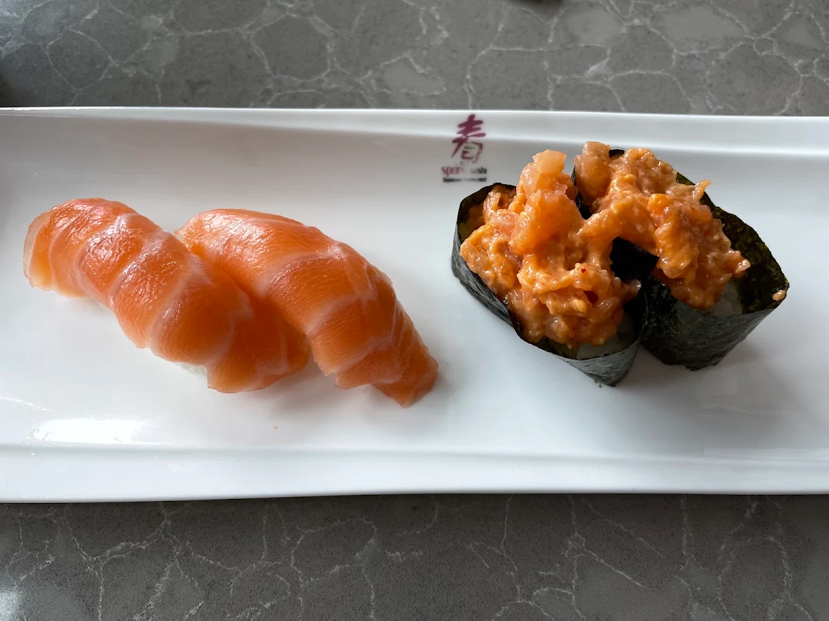 Spicy Salmon Sushi, Spring Sushi Toronto (4th Floor)