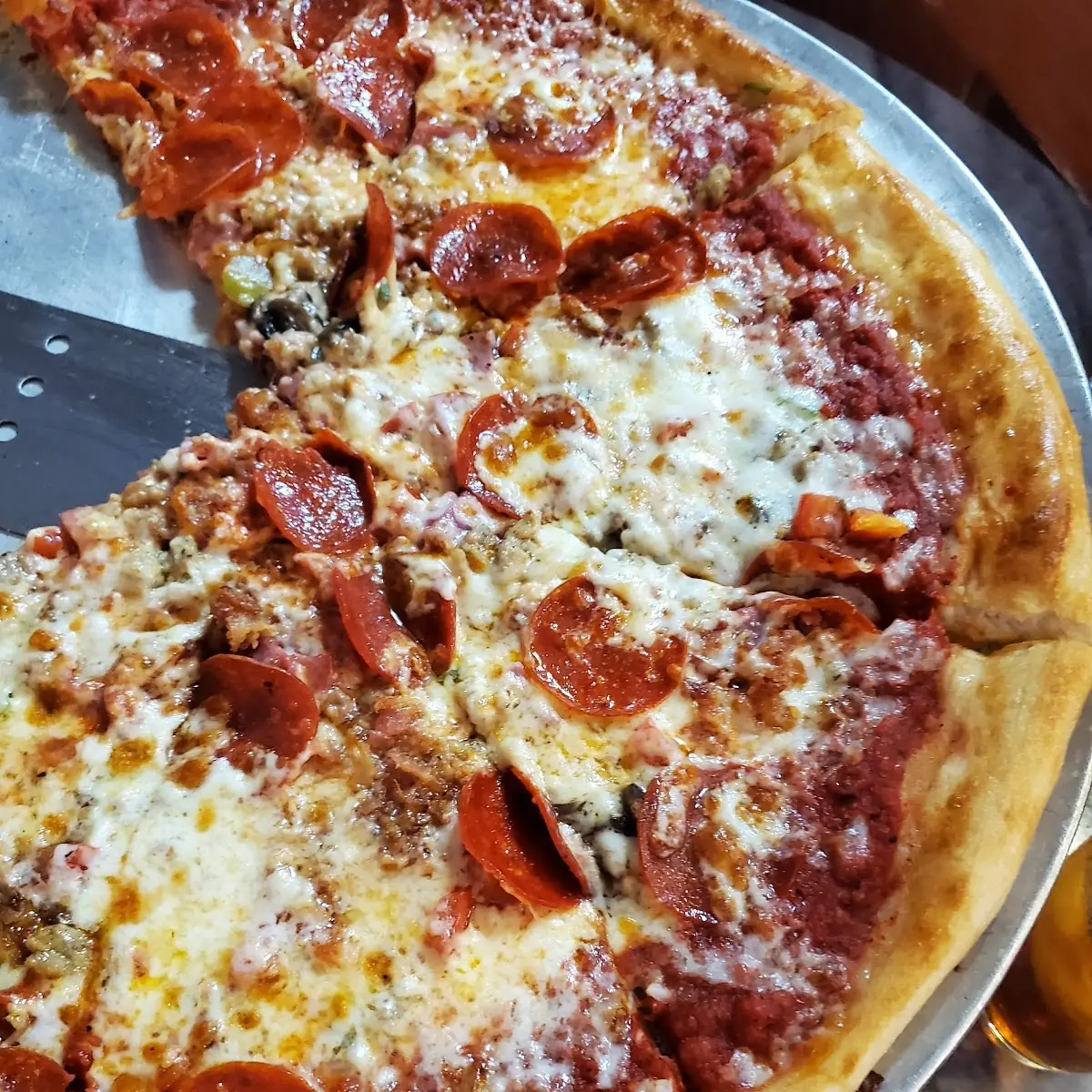 Pepperoni and Sausage Pizza