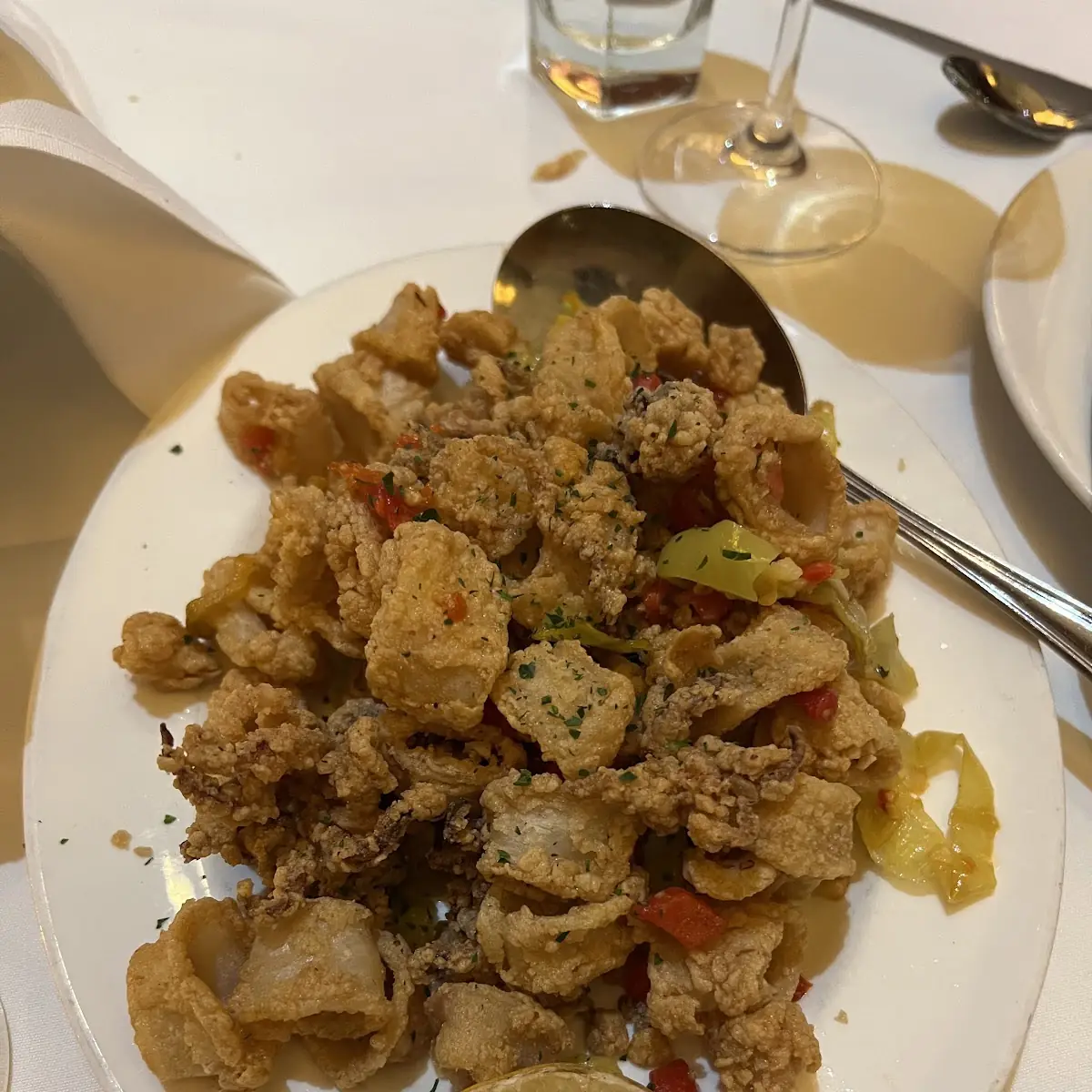 Pan-Fried Calamari with Hot Cherry Peppers
