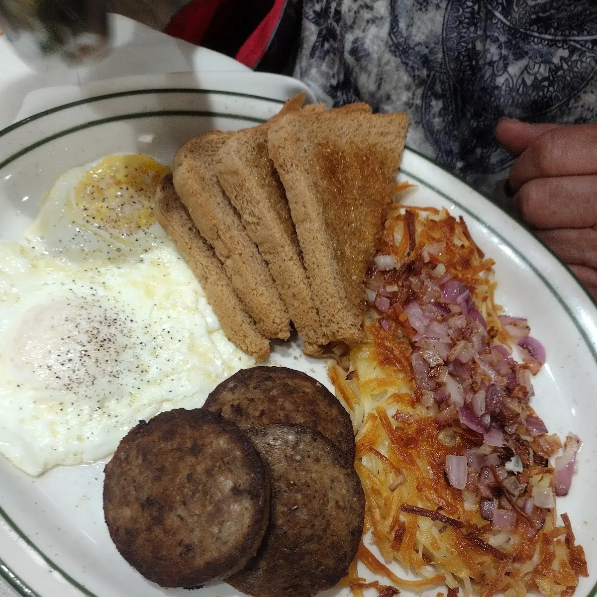Chicken Fried Steak with Hash Browns