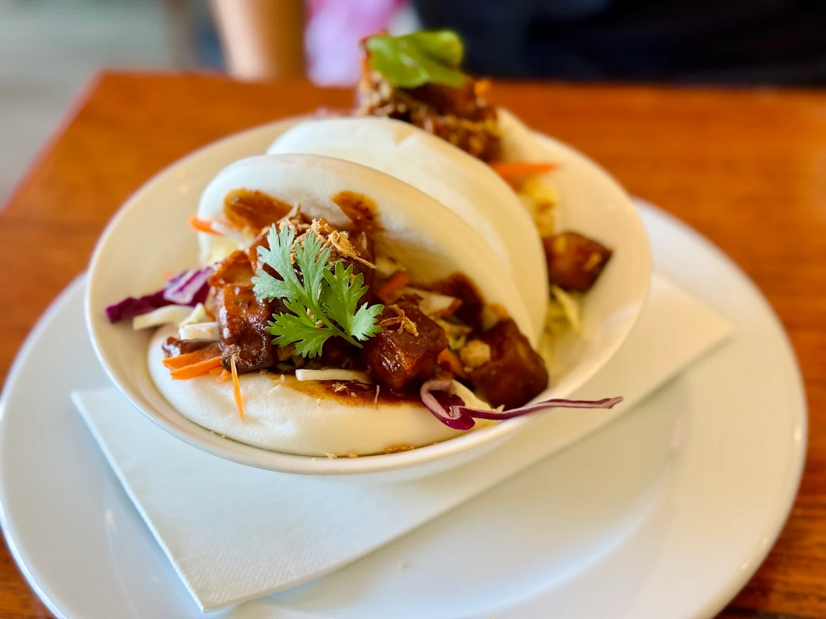 Pork Bao Bun, Flametrees Restaurant, Cafe & Bar