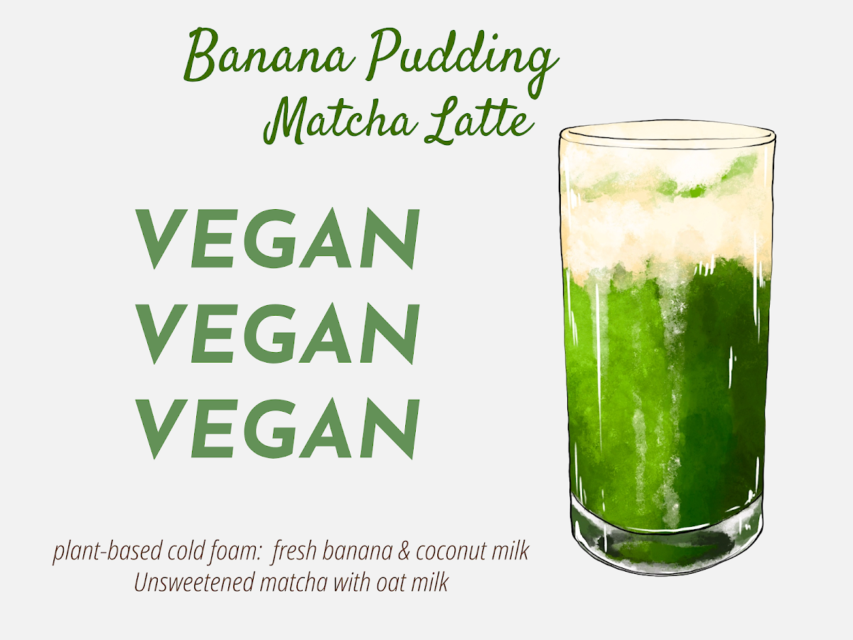 Banana Pudding Matcha Latte
