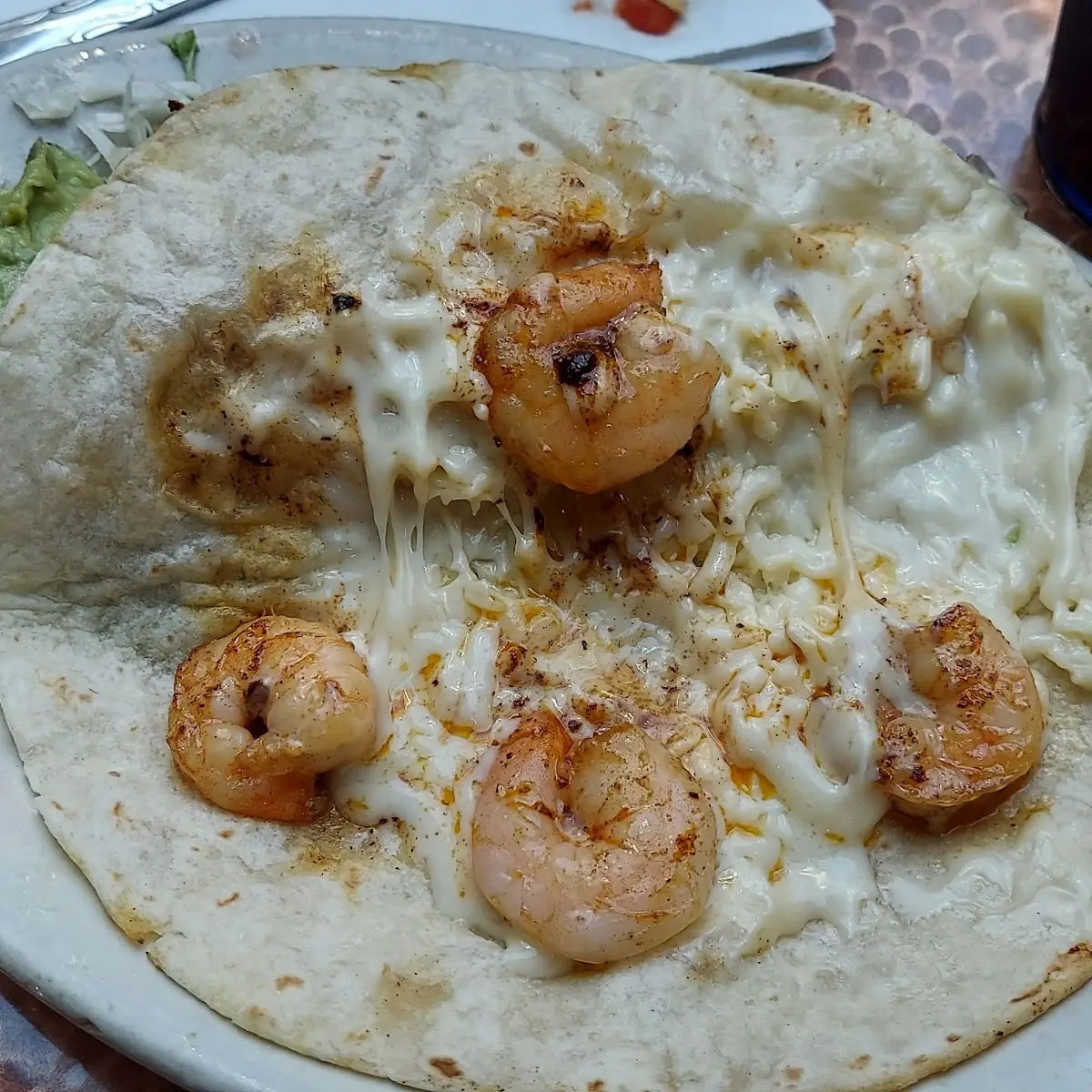 Rip Off Shrimp Quesadilla