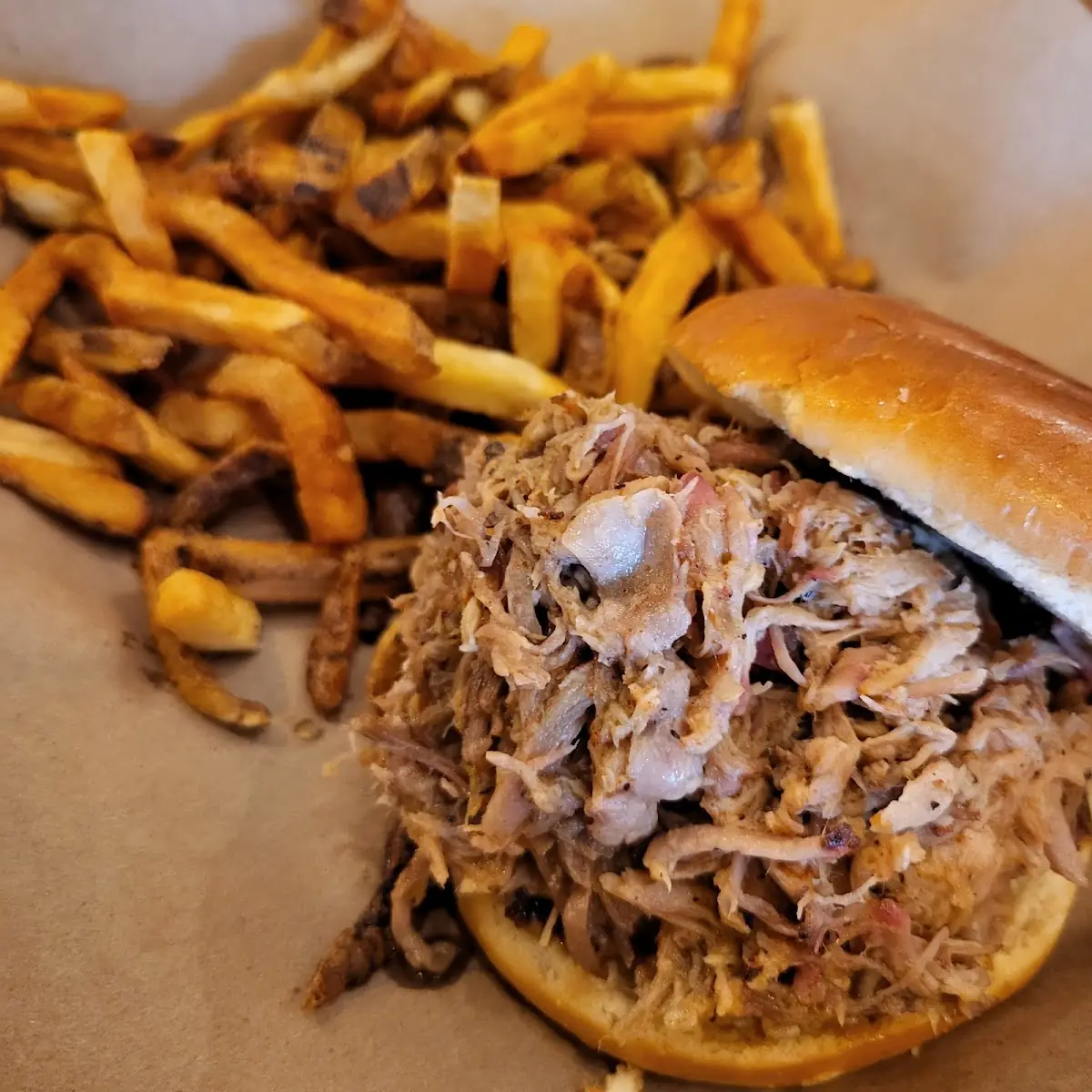 Pulled Pork with French Fries