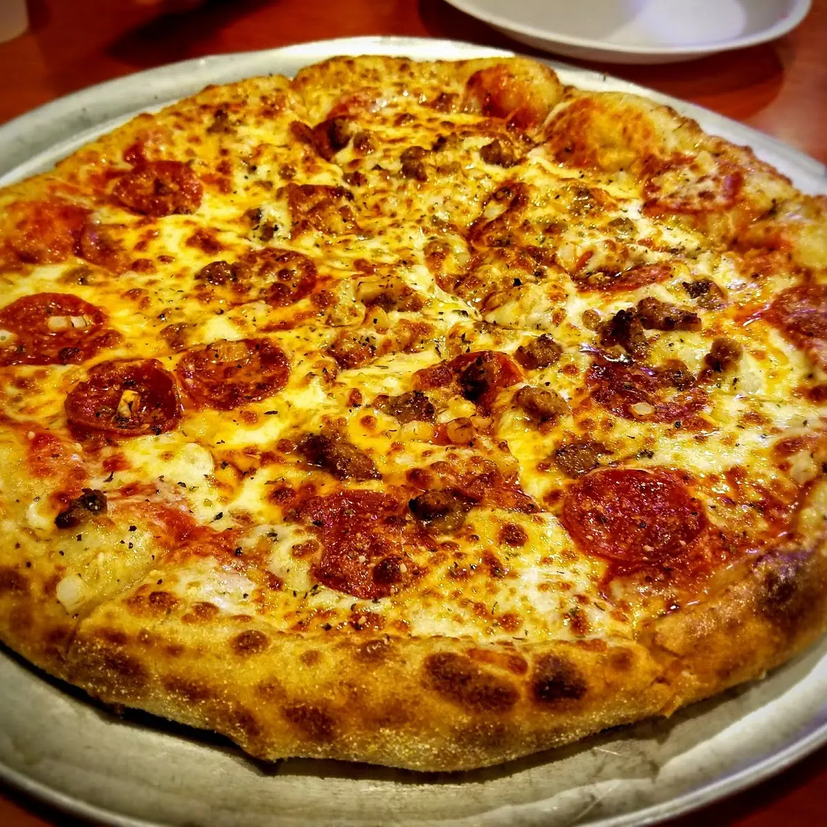 Large Pepperoni Mushroom & Sausage Pizza