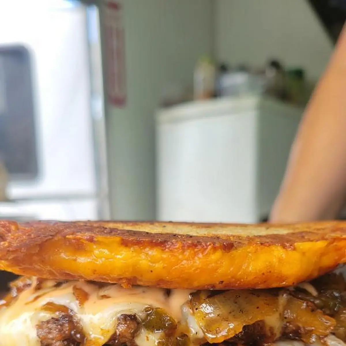 Grilled Cheese Smashed Burger