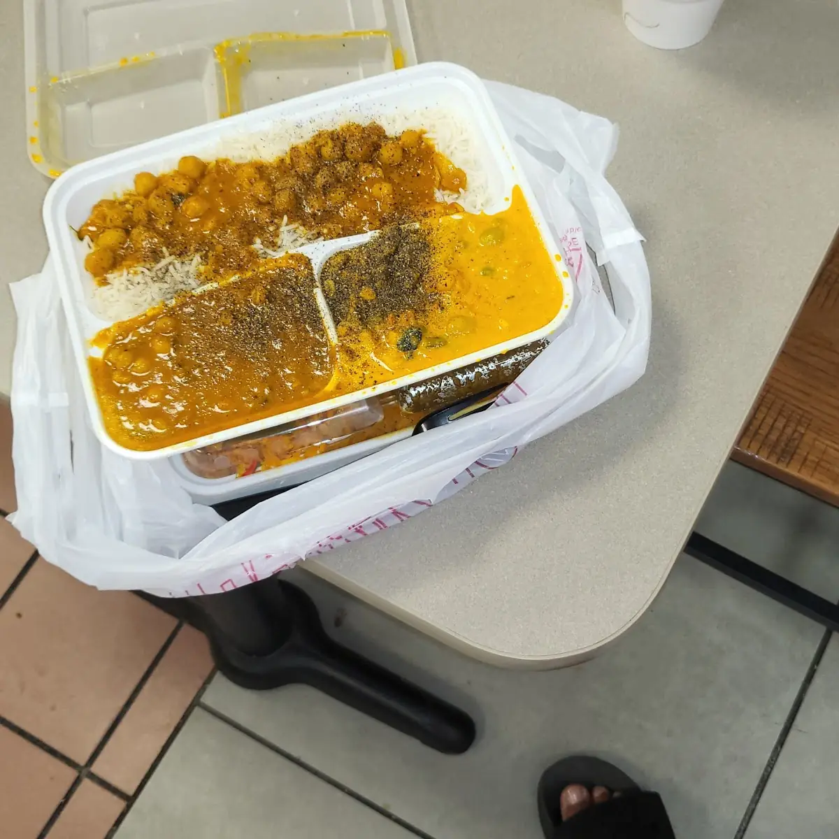 Butter Chicken Chick Peas Rice