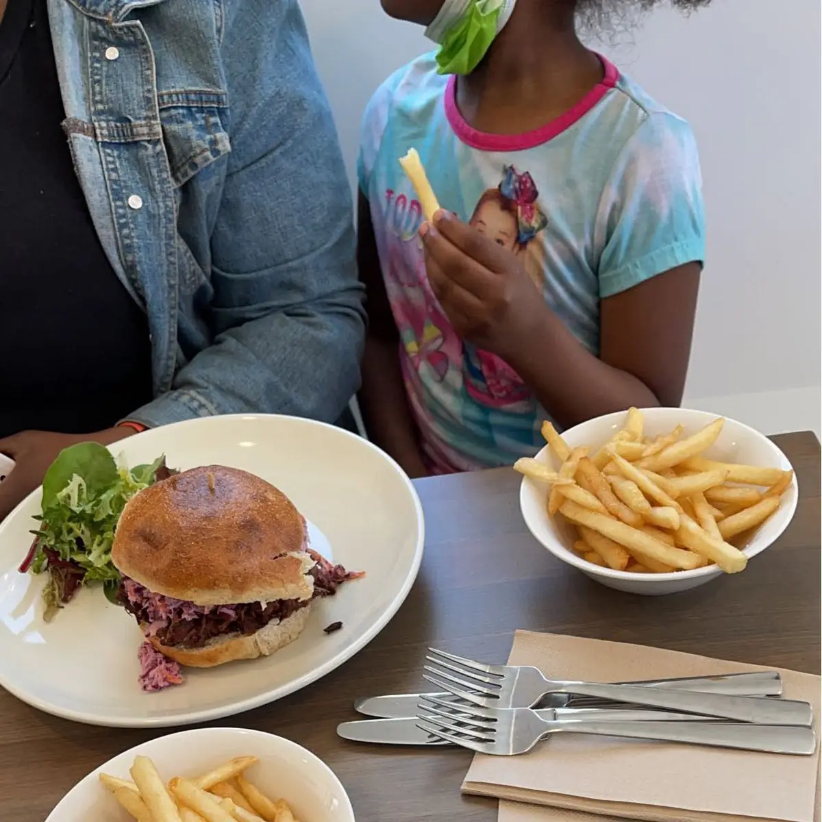 Jack Fruit Pulled Pork and French Fries