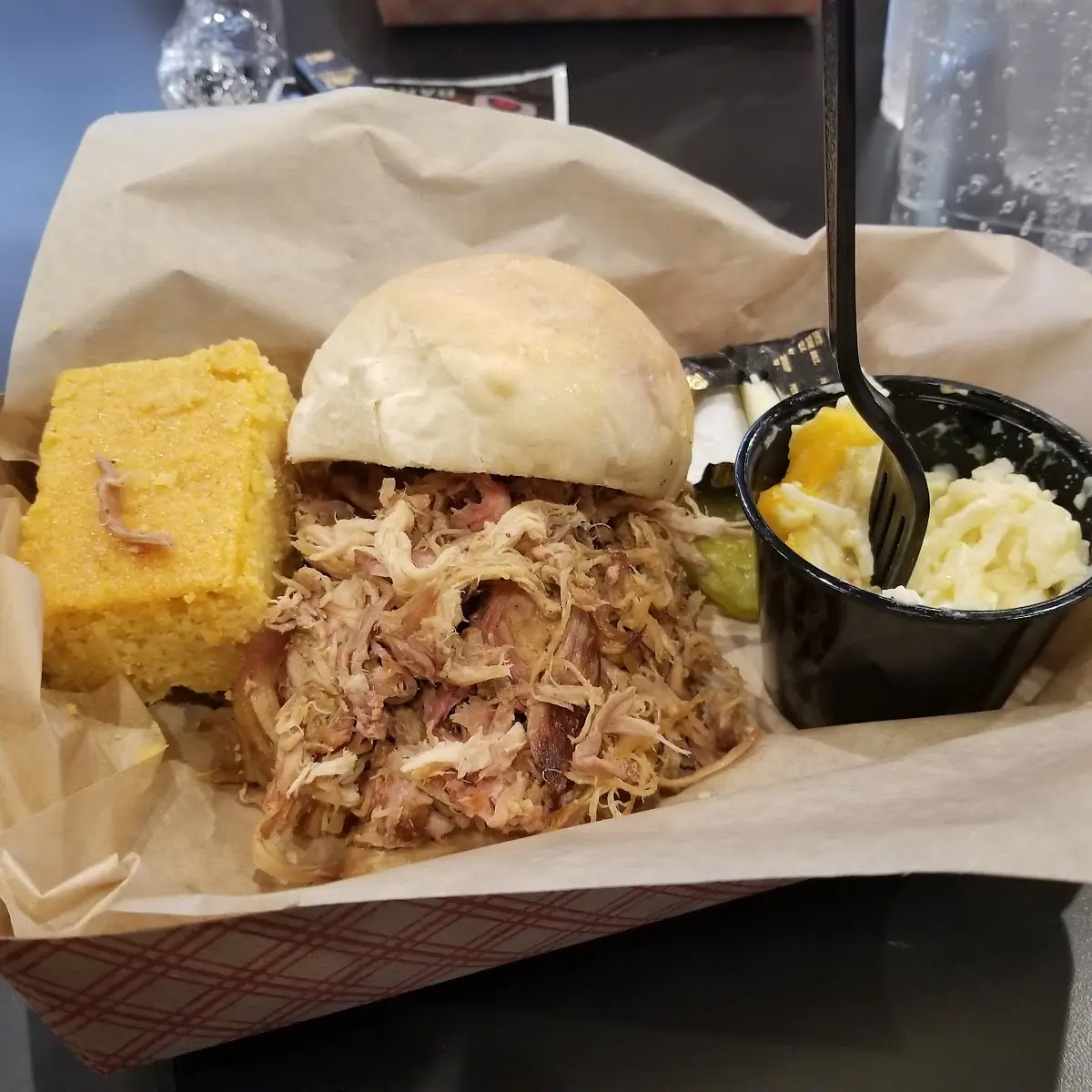 Pulled Pork Sandwich with Cheesy Hash Browns
