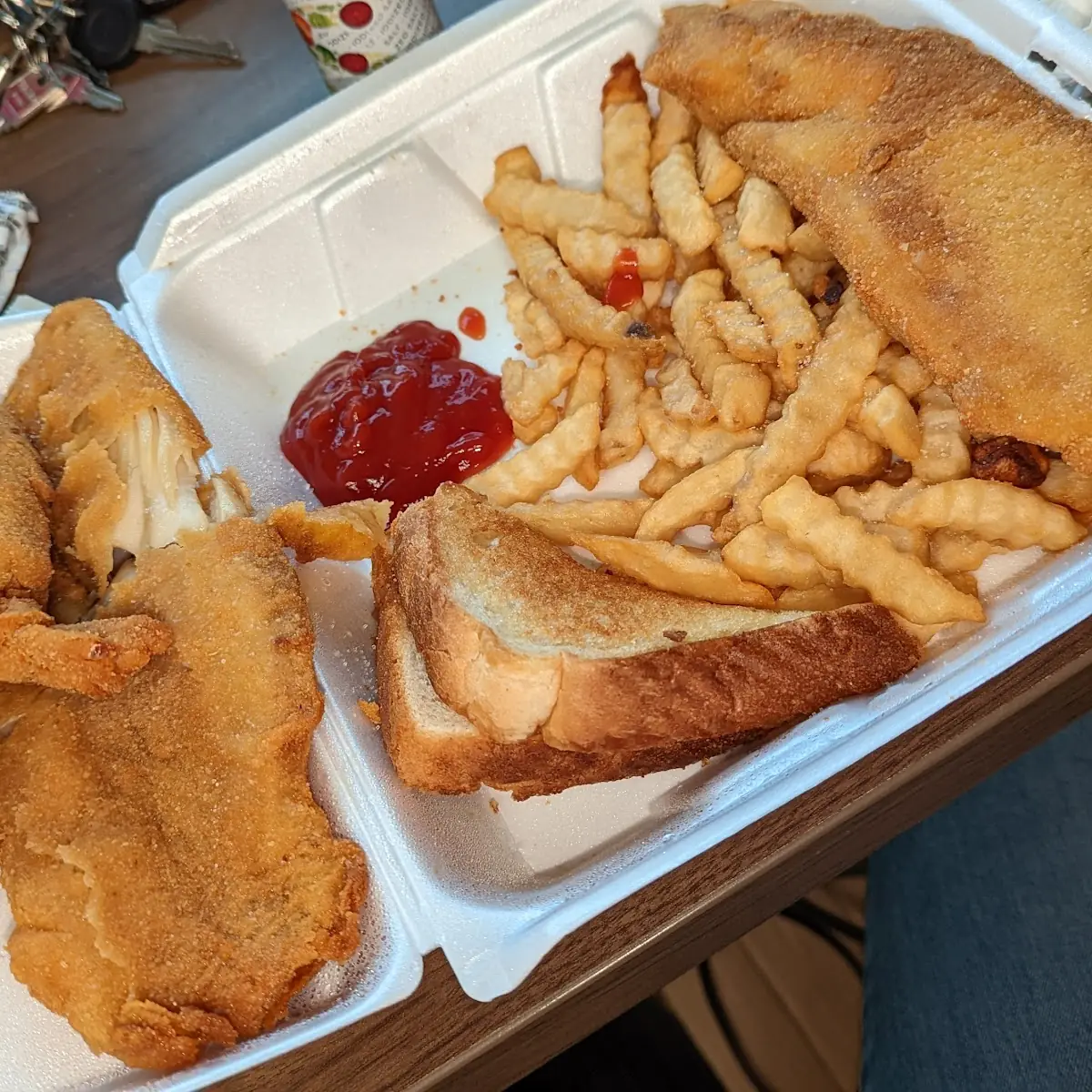 Fried Fish and Stuffed Shrimp