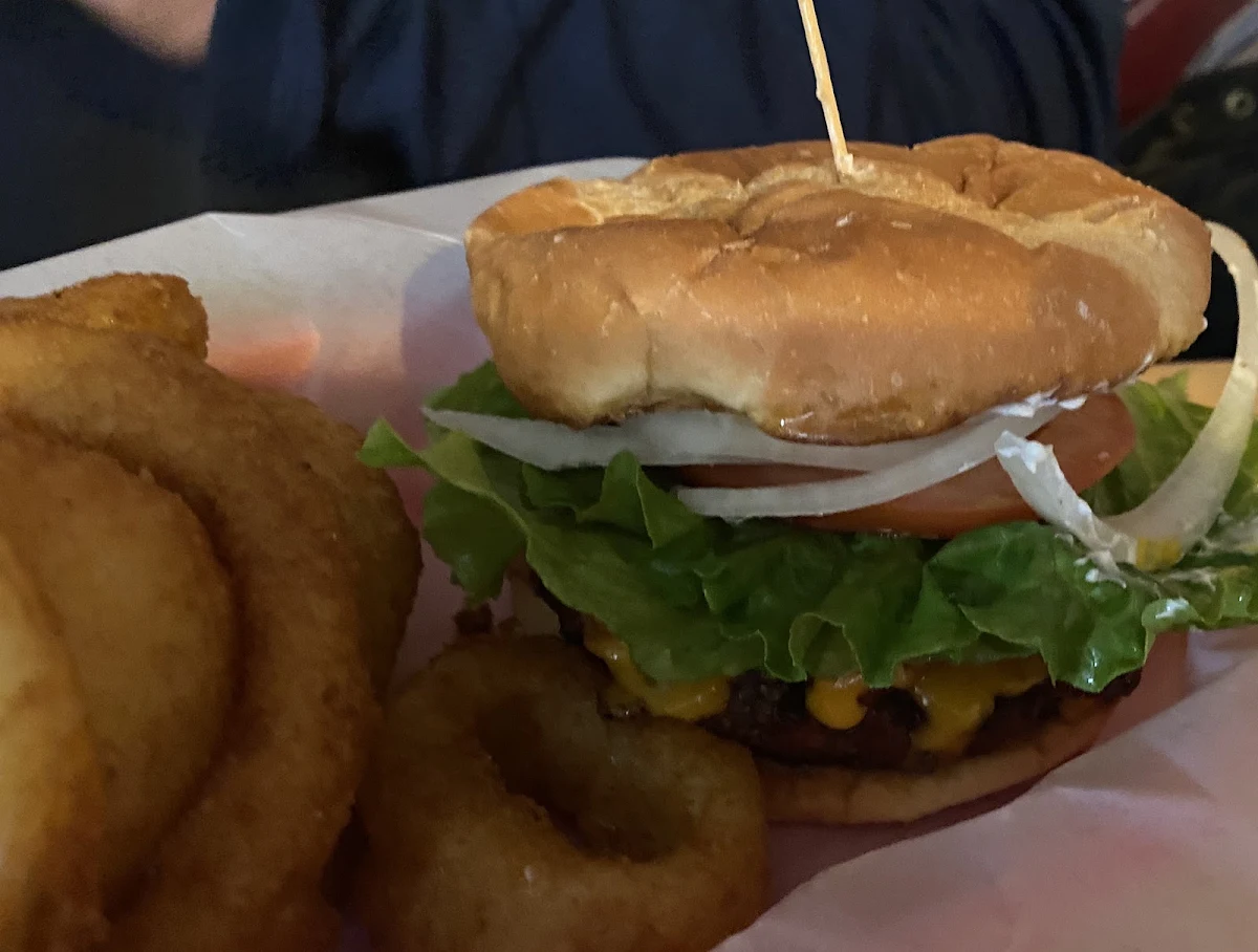 Onion Rings & Side of Waffle Fries