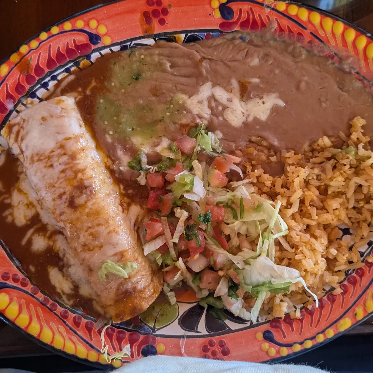 Refried Beans Rice and Sides