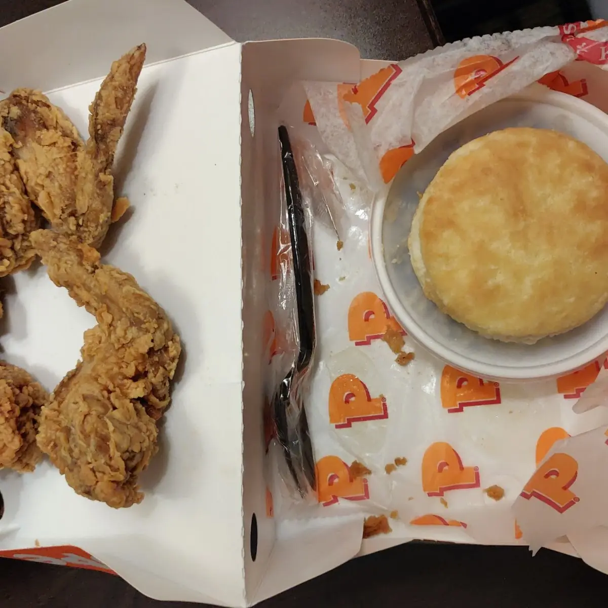 Popeye's Chicken Wings with Feathers