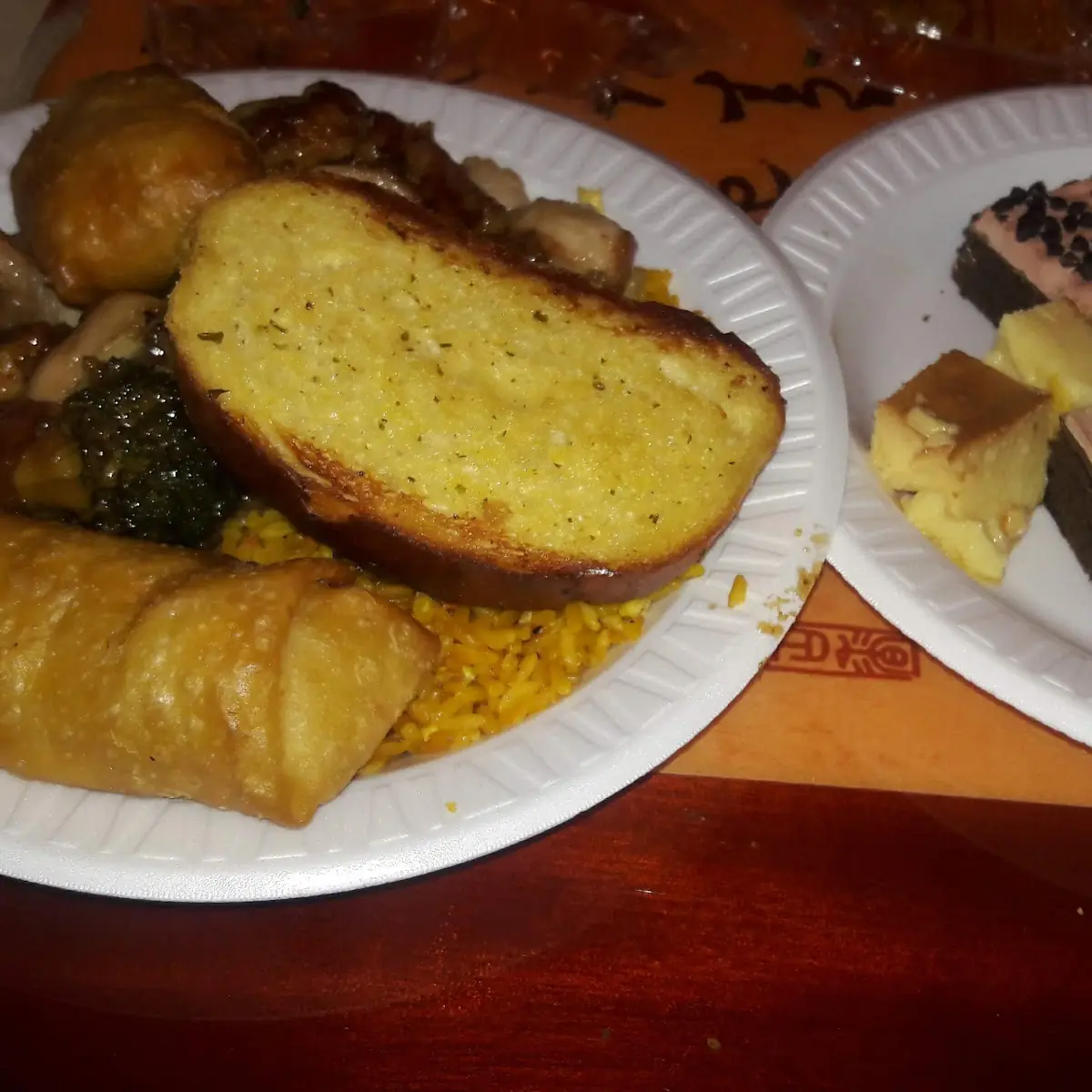 Vegetable Rice Toast Spring Roll Chicken & Brocolli