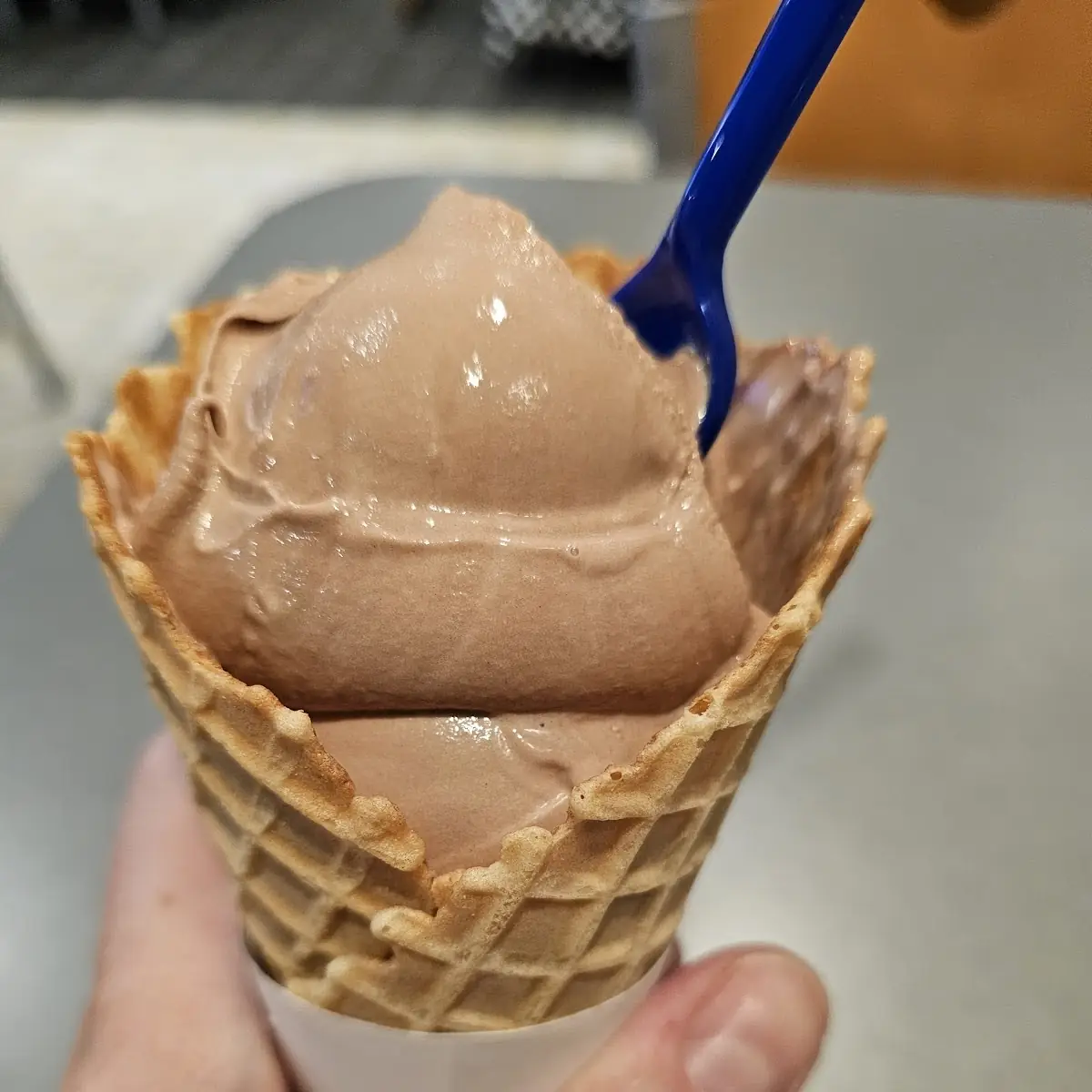 Chocolate Custard Sugar Cone