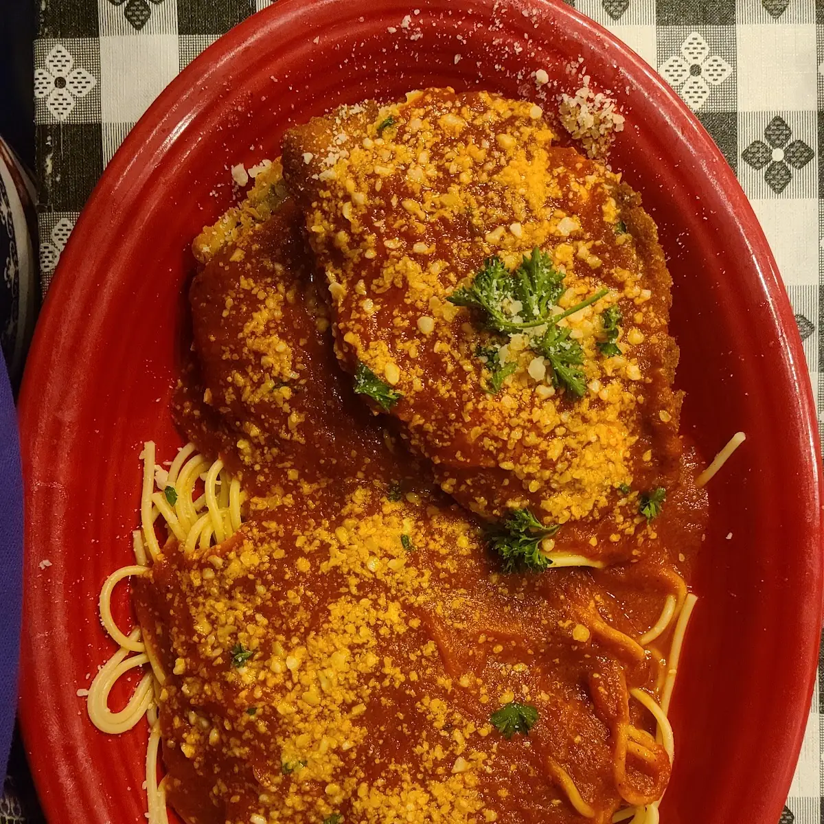 Eggplant & Chicken Parmesan