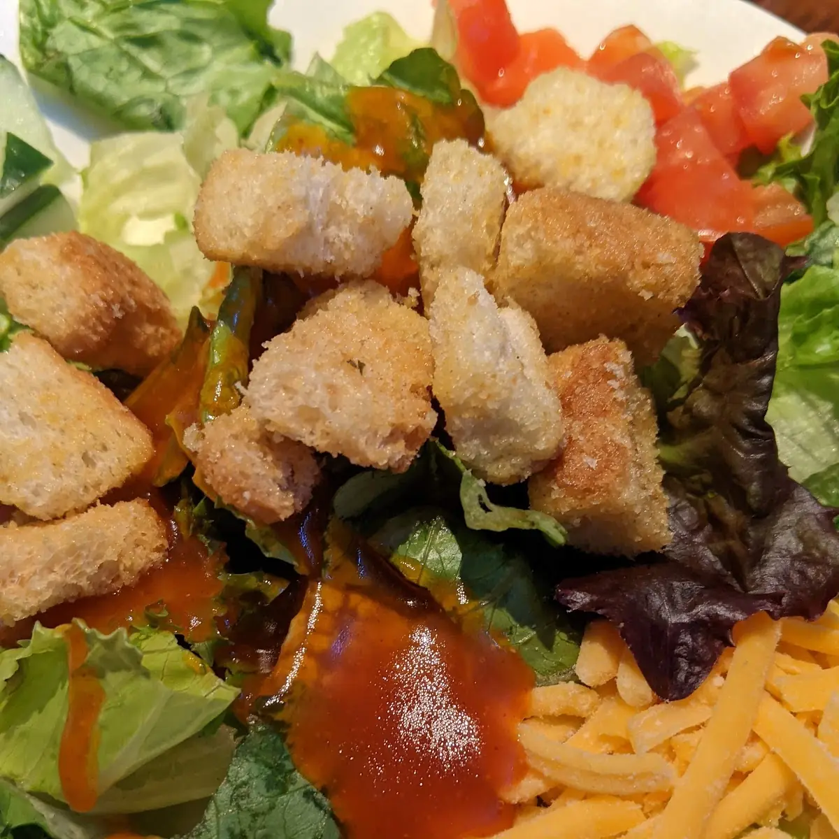 Crispy Buttermilk Chicken Tenders Salad