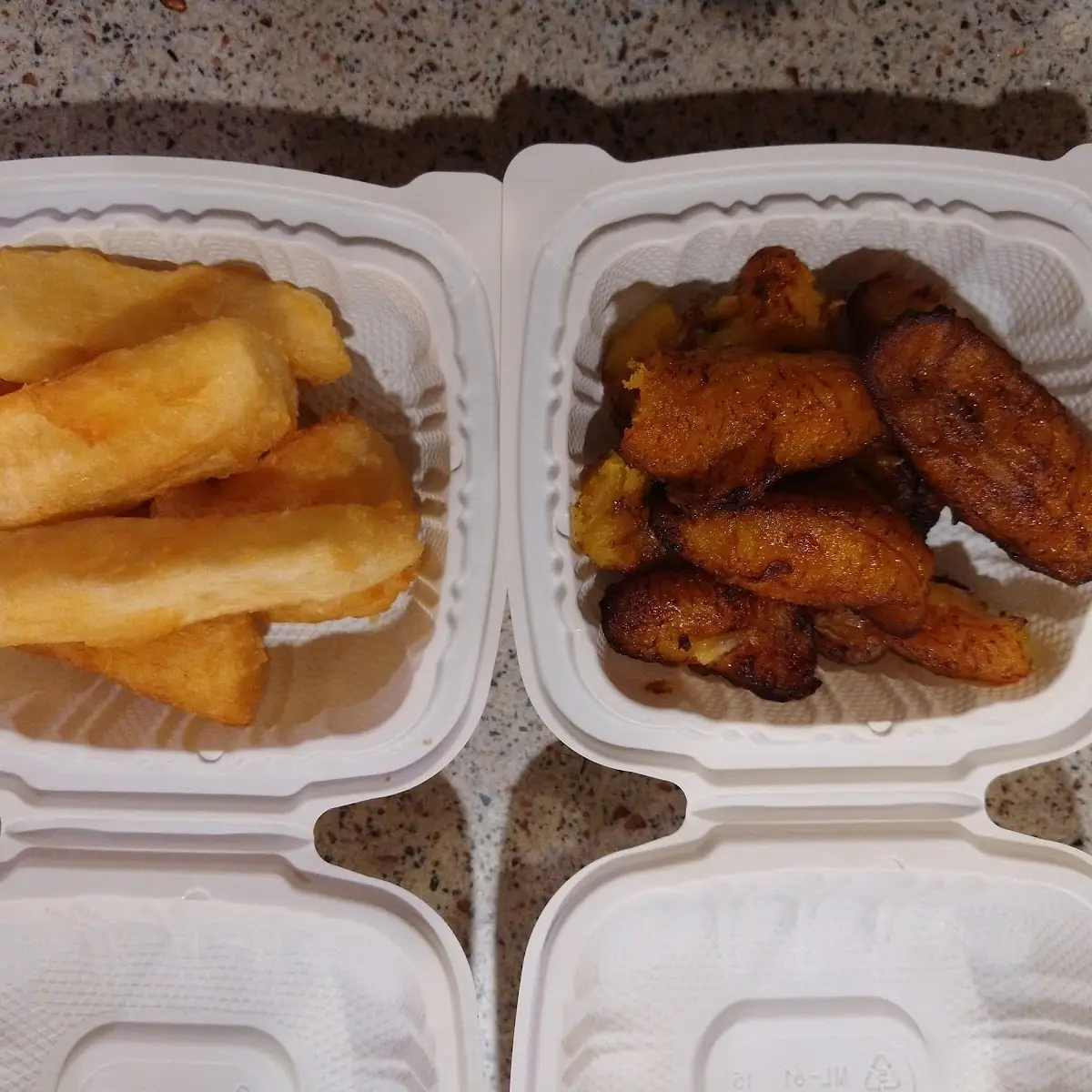 Yuca Fries and Plantains