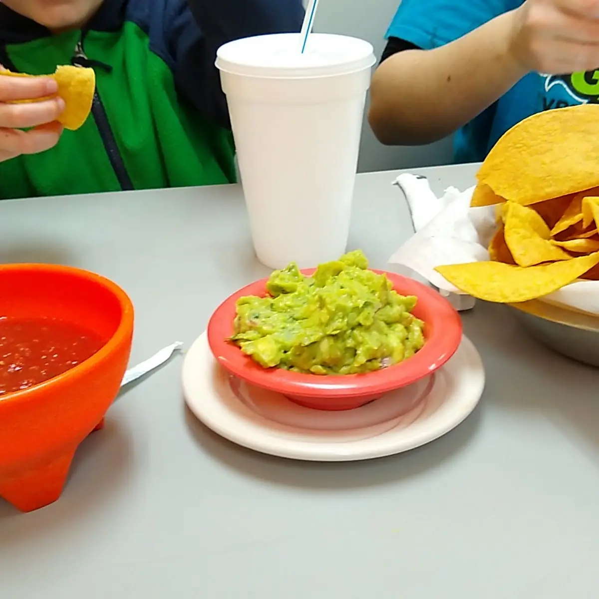 Guacamole and Homemade Chips