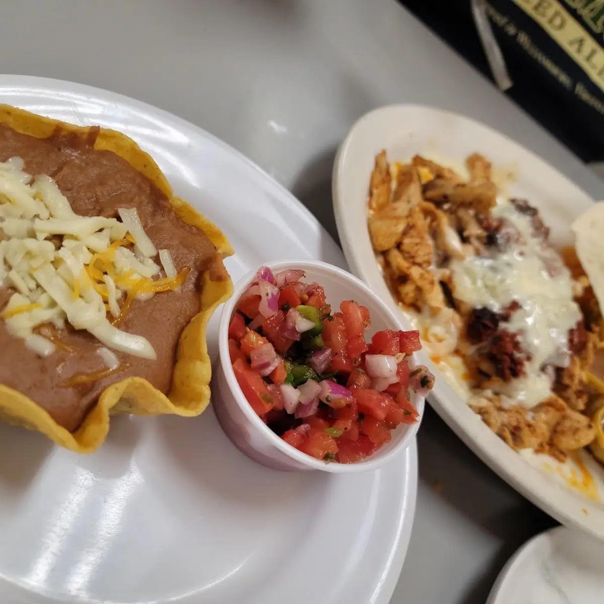 Refried Beans and Pico De Gallo