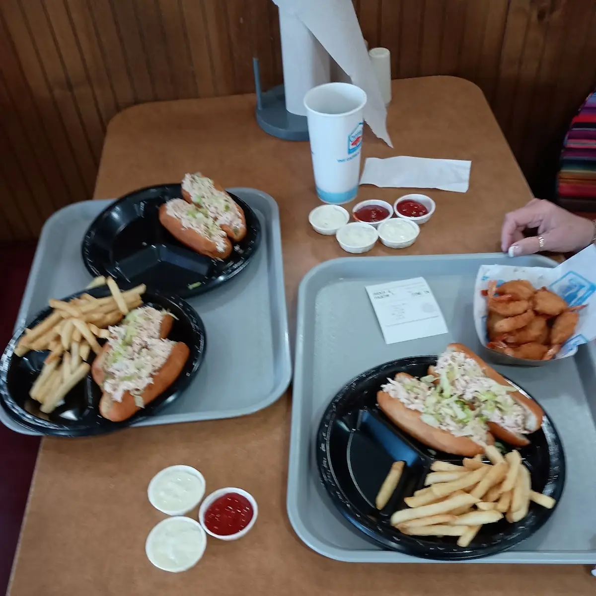 Lobster Rolls and Fried Shrimp