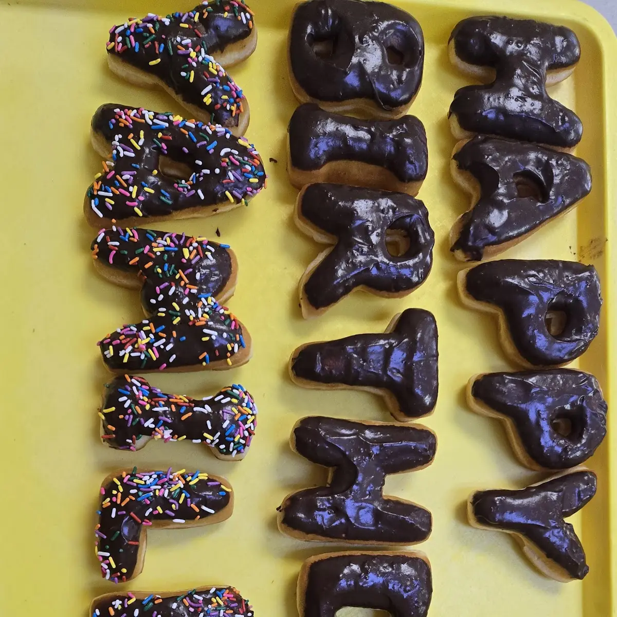 All Letter Donuts Only Happy Birthday