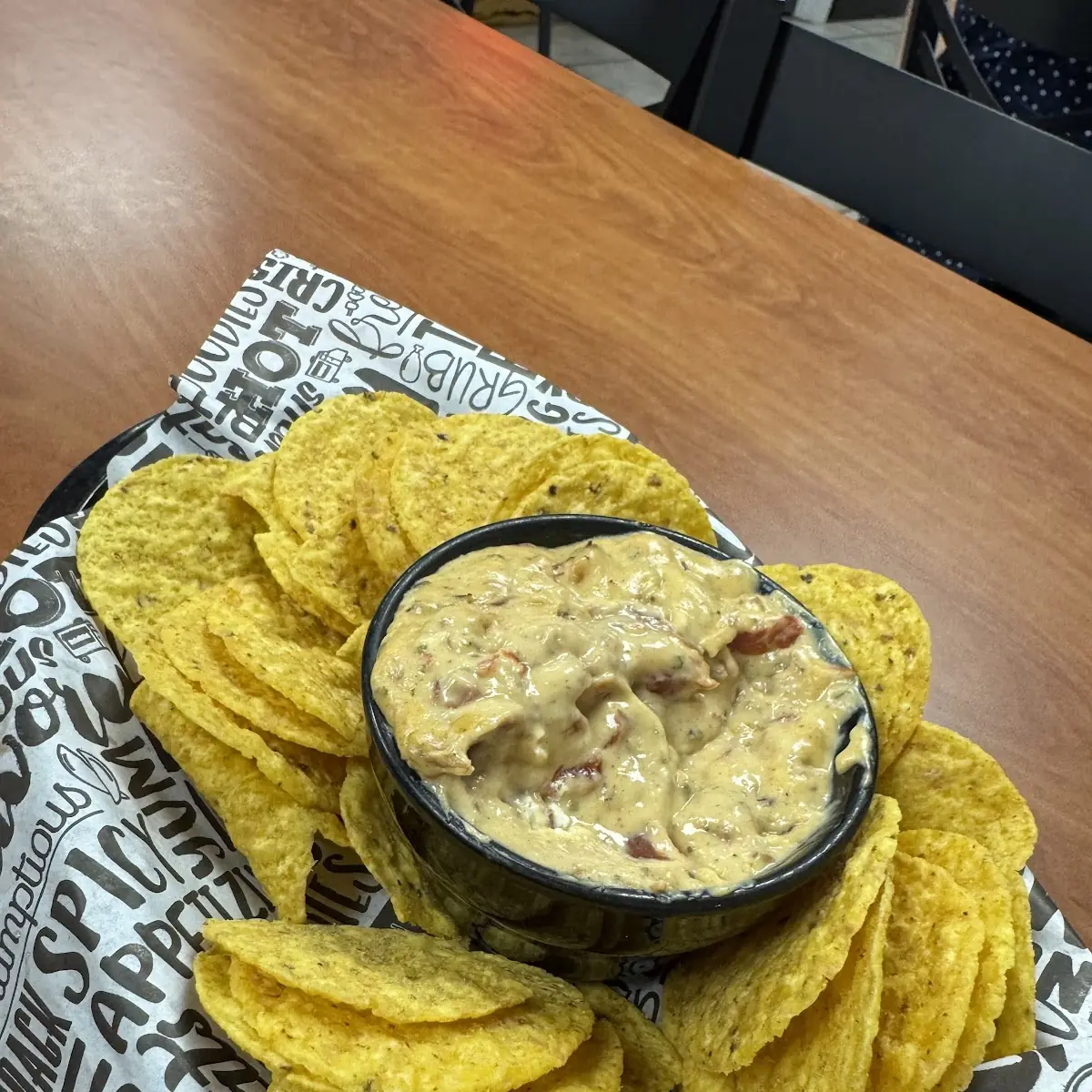Smoked Cheese Dip with Chips
