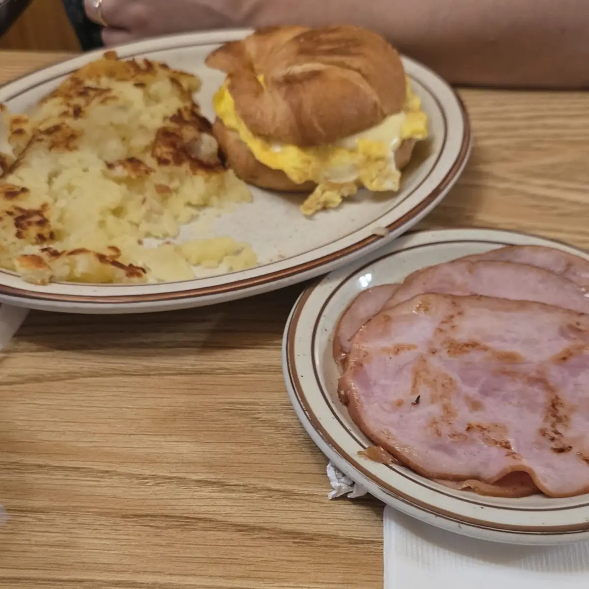 Ham Egg & Cheese Croissant