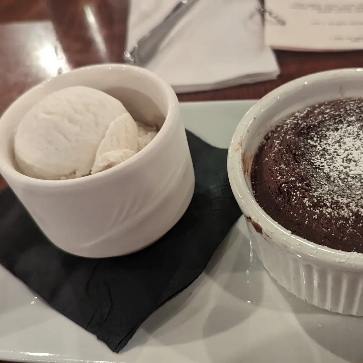 Chocolate Lava Cake with Ice Cream