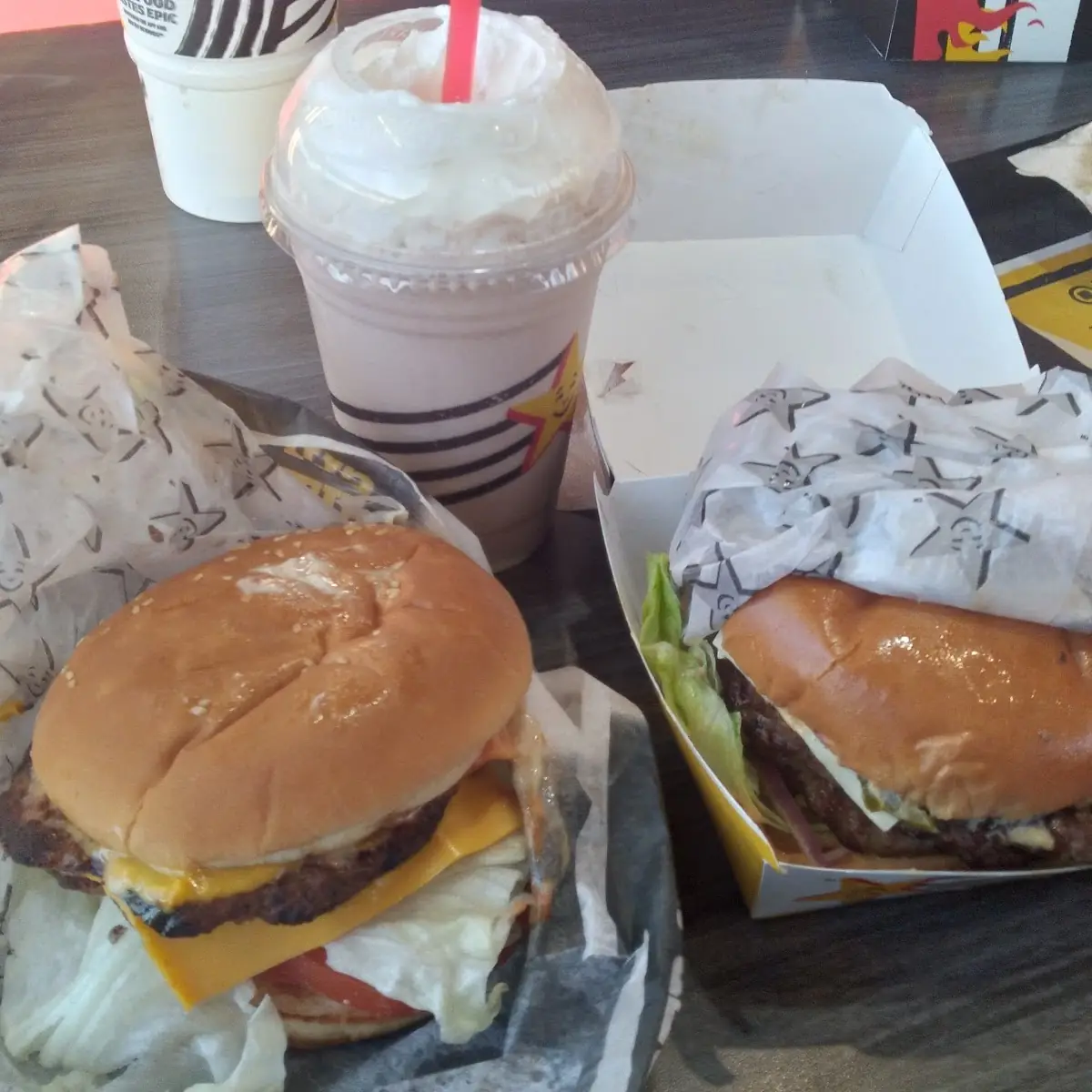 Super Star and 100 Angus Beef Burger