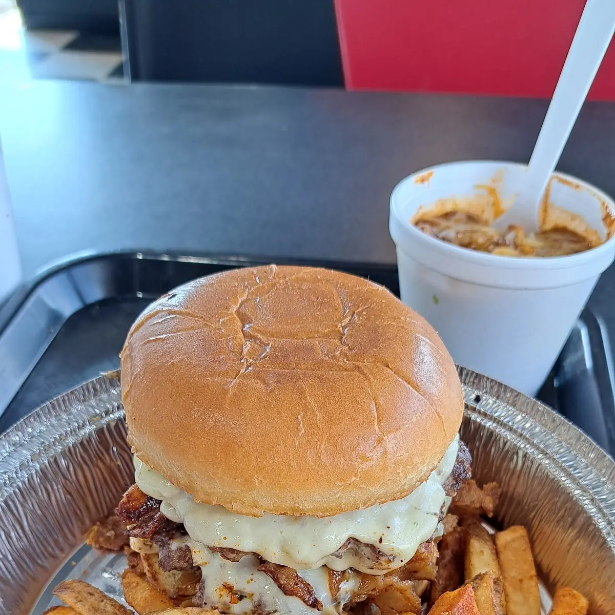 Mushroom Swiss Burger Combo