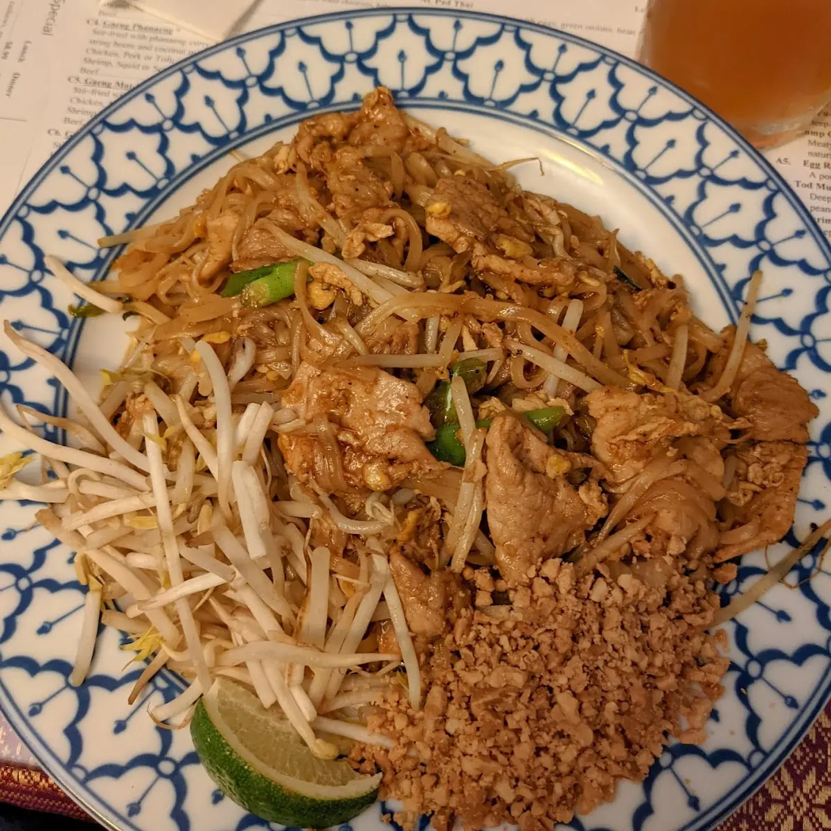 Pad Thai - Chicken Beef Pork or Tofu