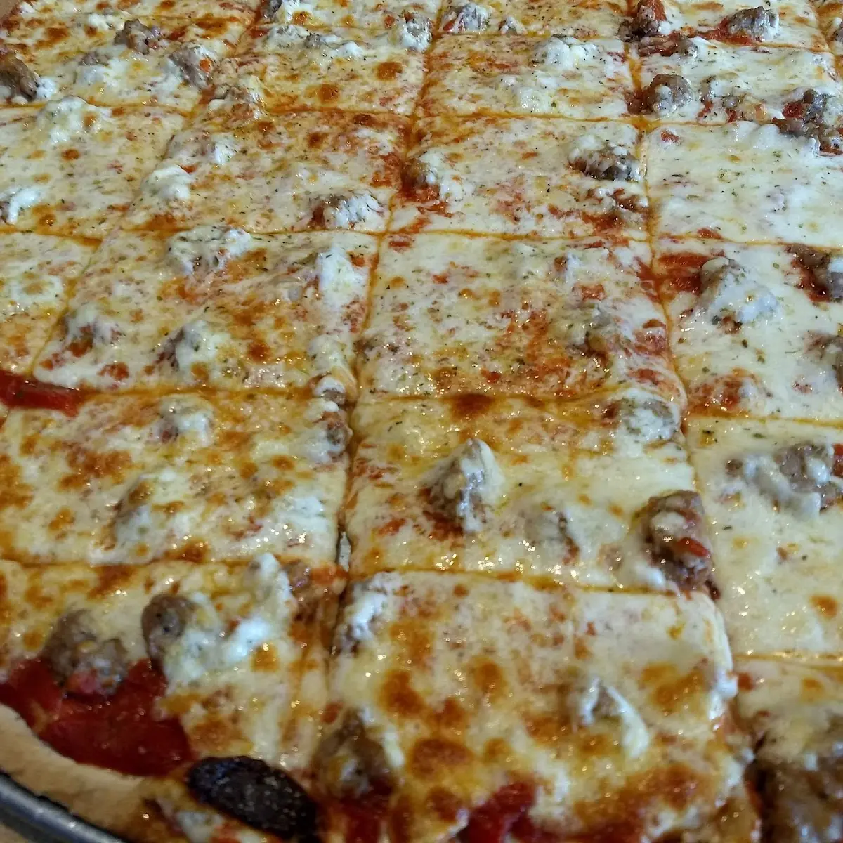 Sausage and Cheese Pizza