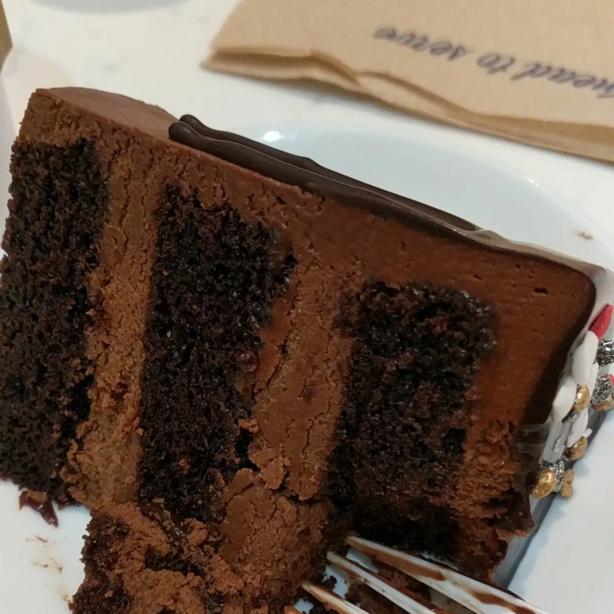 Chocolate Cake Slice