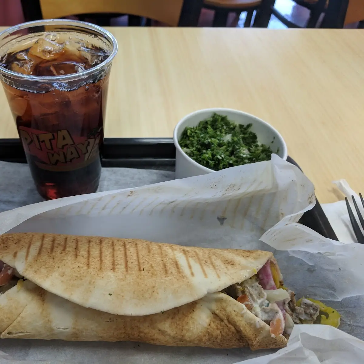 Gyro Sandwich Combo with Taboulli Side
