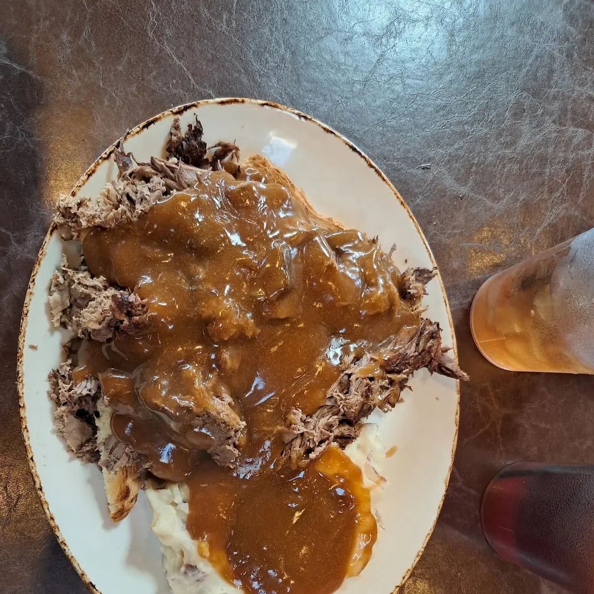 Open Faced Roast Beef