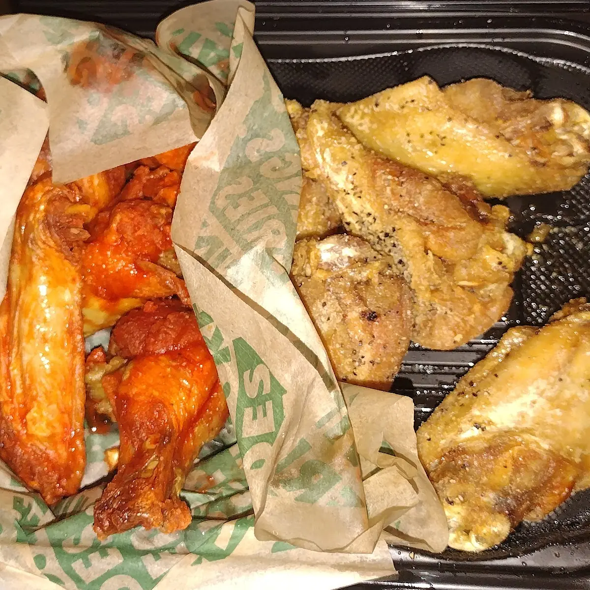 Buffalo Sauce and Lemon Pepper Wings