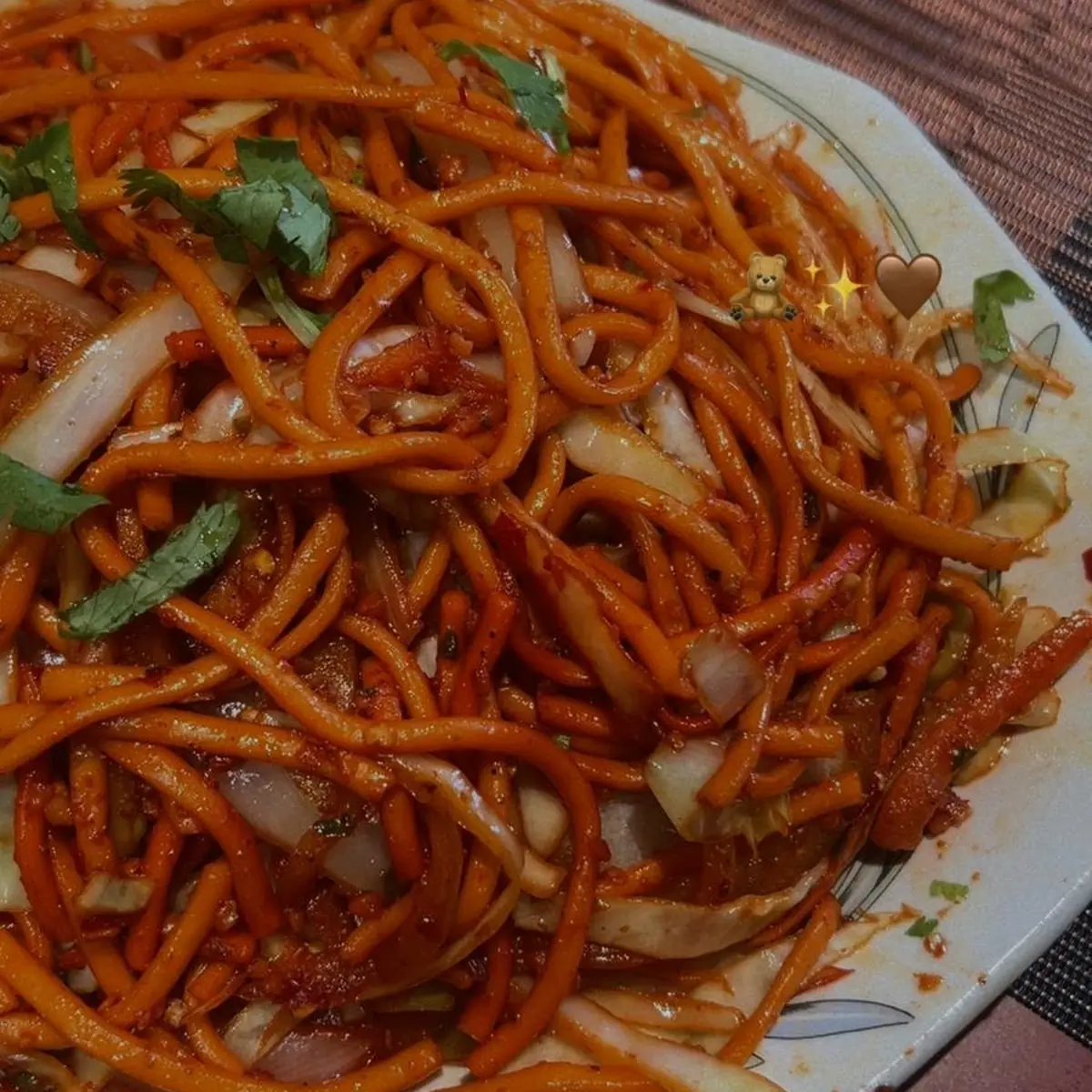 Szechaun Veg Noodles, Soo Spice Yeti