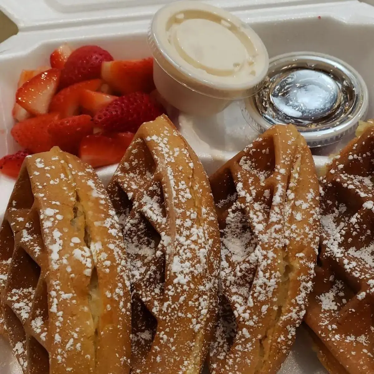 Strawberries & Cream Waffle