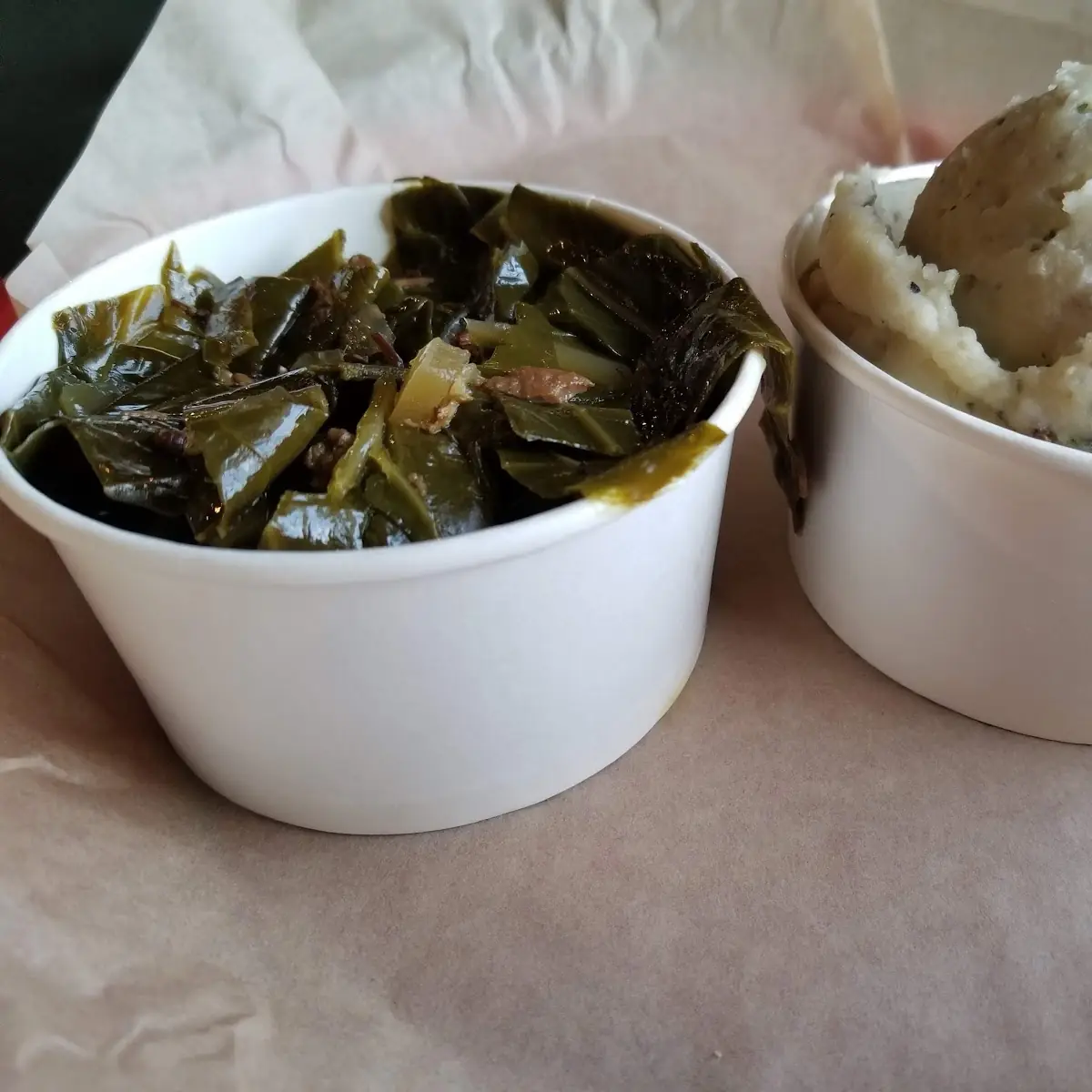 Collard Greensand Mashed Potato